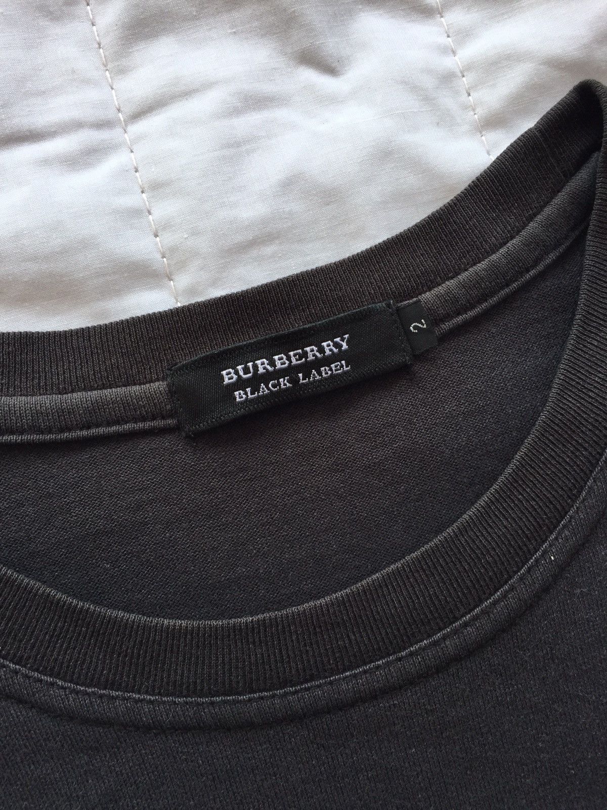 Burberry × Vintage Burberry Black Label Blurry Vision Nova Check Logo Tee Size US S / EU 44-46 / 1 - 5 Thumbnail
