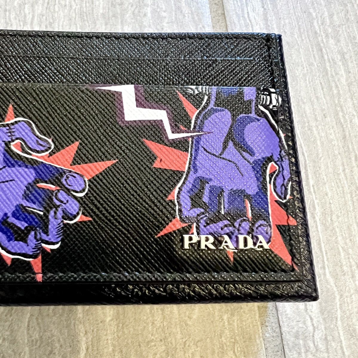 Prada frankenstein best sale card holder