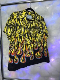 Prada Banana Flame Shirt | Grailed