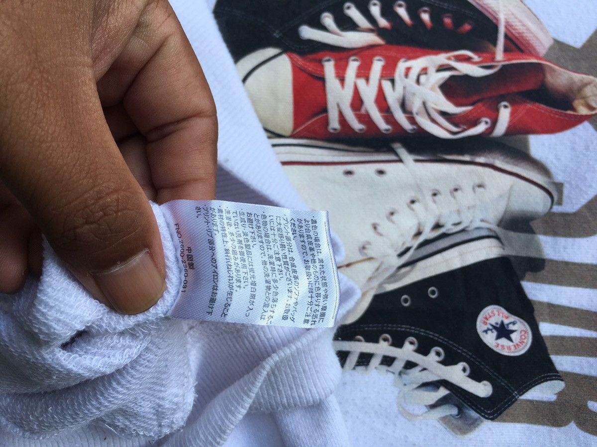 Converse Rare Vintage Converse All Star Big Shoes Logo Printed Hoodie Size US M / EU 48-50 / 2 - 10 Thumbnail