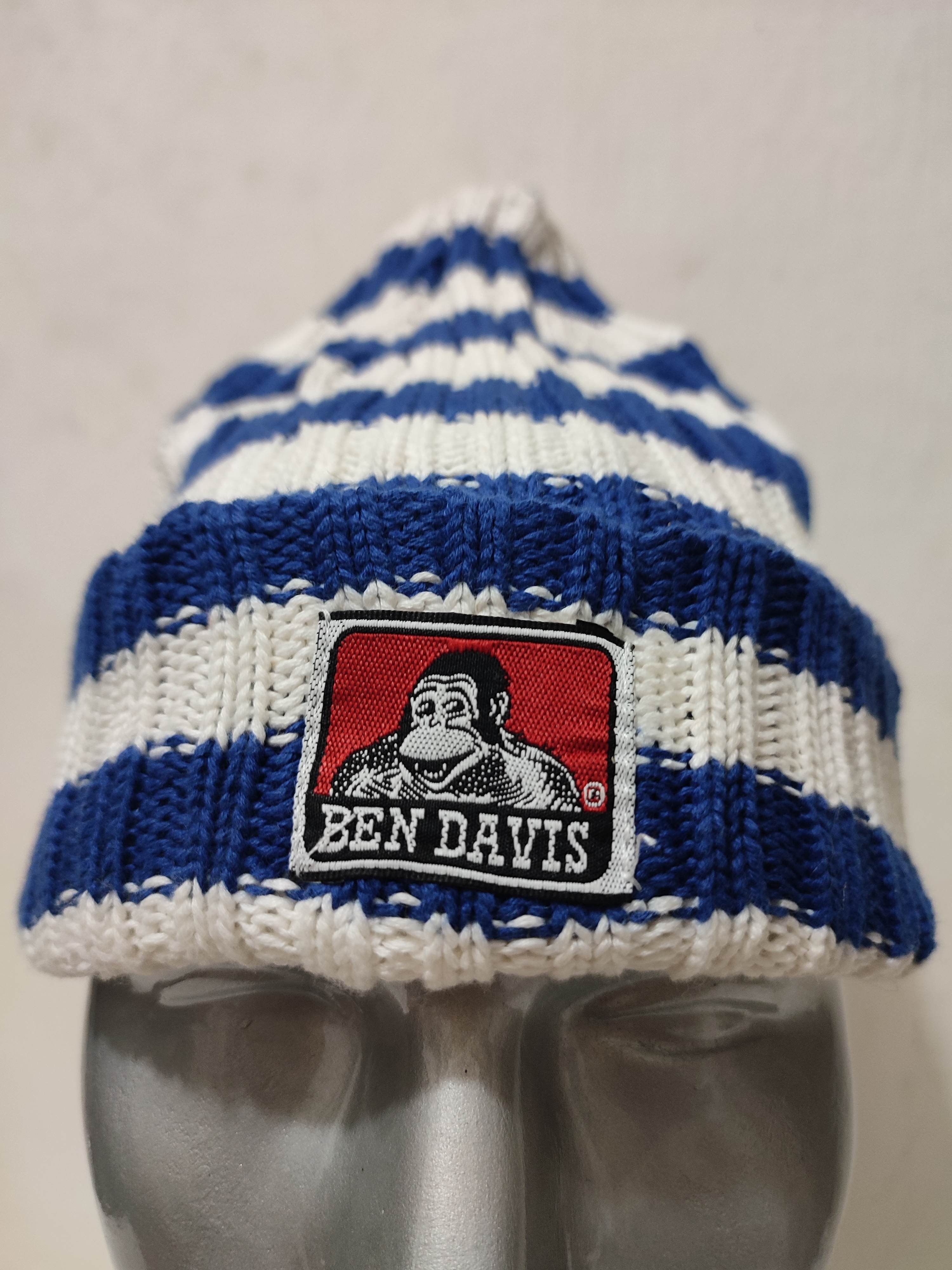 Ben Davis Ben Davis Blue Stripes beanie Hats Size ONE SIZE - 2 Thumbnail