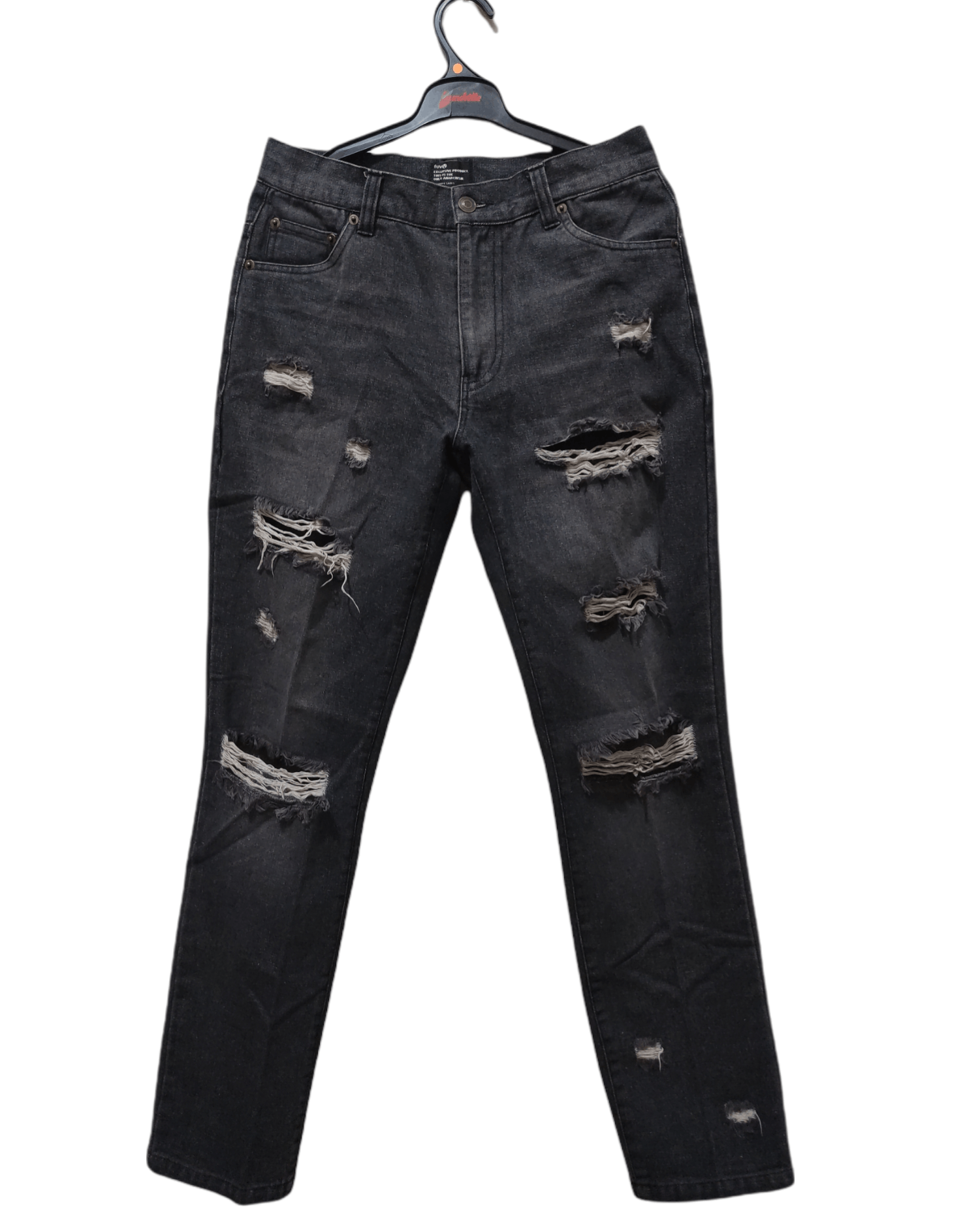 A.F.F.A. × Japanese Brand Japanese Brand Fuv Anarchy Distressed Pants Size US 31 - 1 Thumbnail