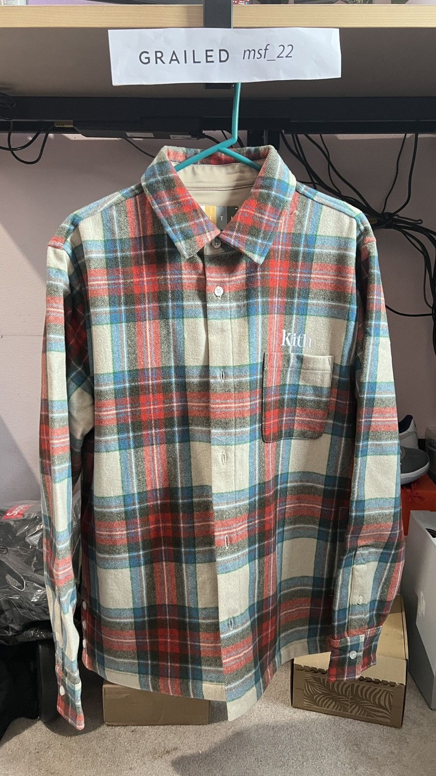 Kith KITH CHECK PLAID GINZA - BERGAMOT | Grailed