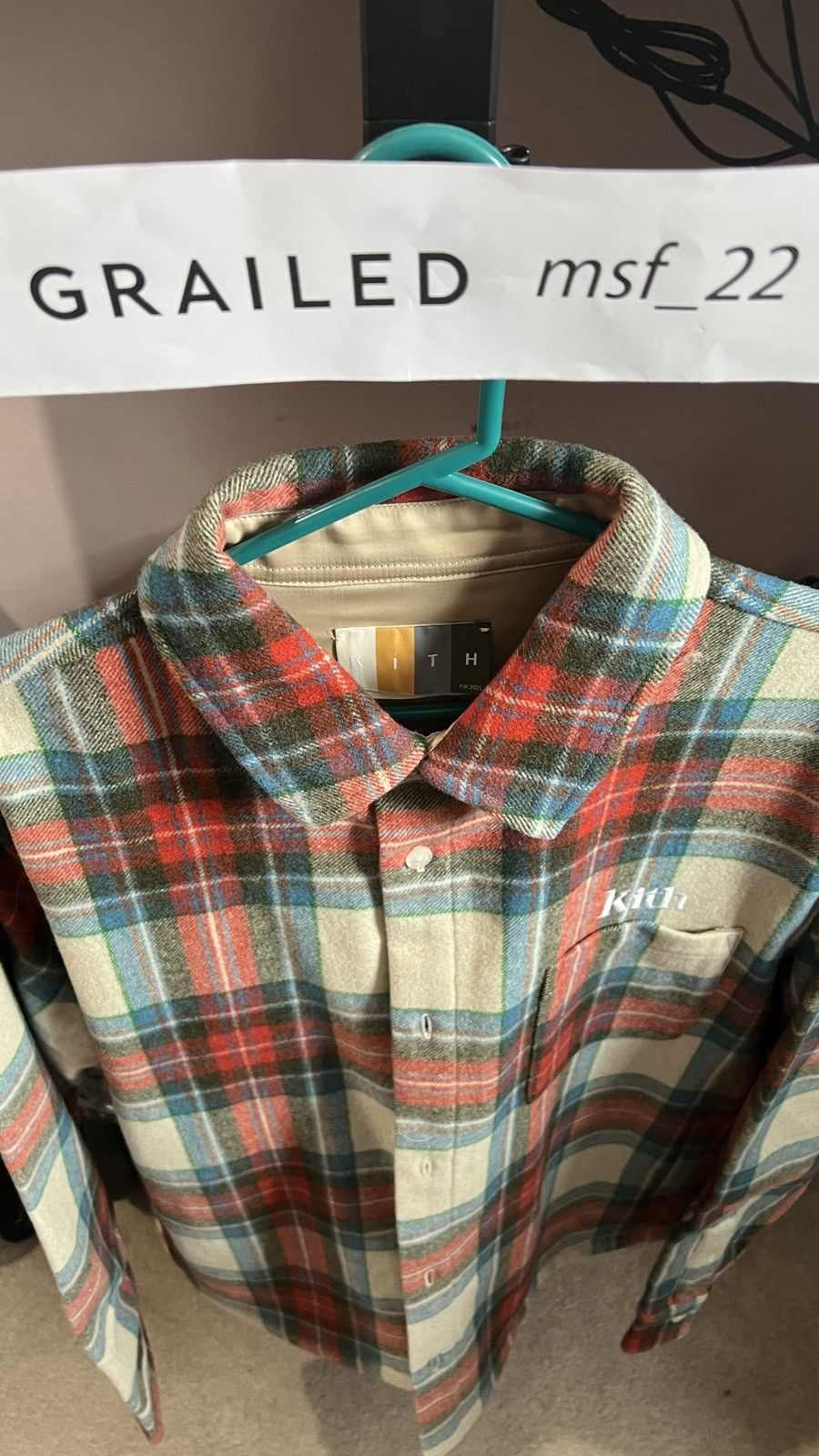 Kith KITH CHECK PLAID GINZA - BERGAMOT | Grailed