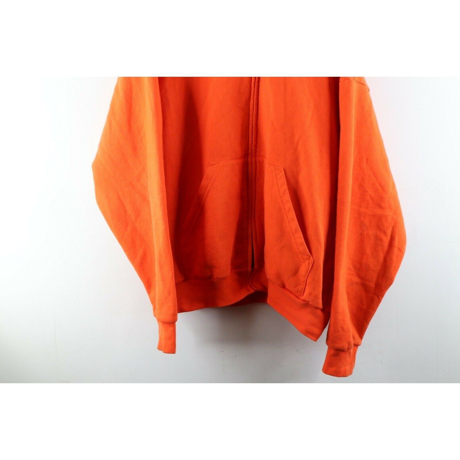 Vintage Vintage 90s Streetwear Blank Full Zip Hoodie Sweatshirt Size US XL / EU 56 / 4 - 3 Thumbnail