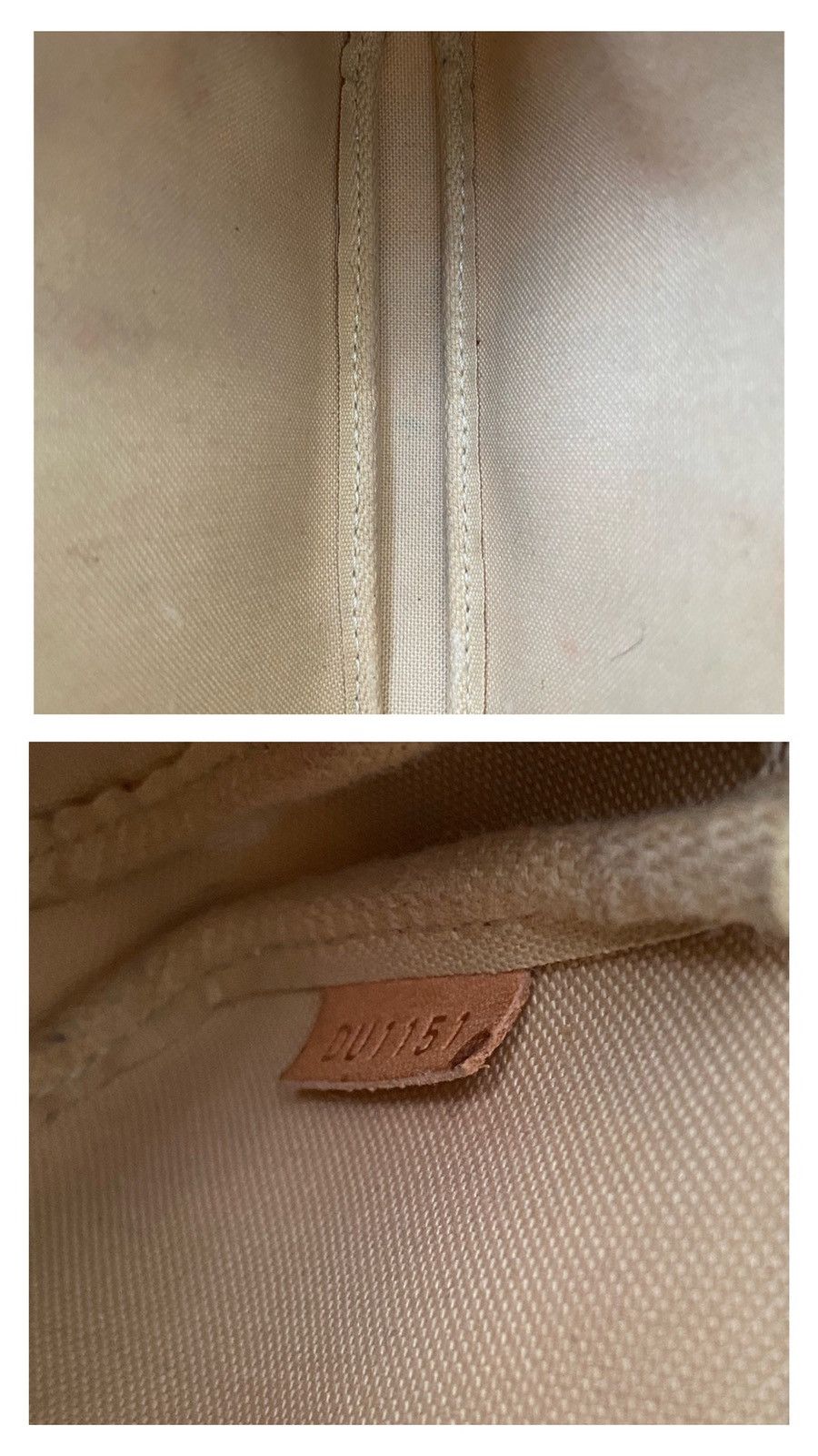 Louis Vuitton LOUIS VUITTON Damier Azur Canvas Chain Mini Pochette White Size ONE SIZE - 4 Thumbnail