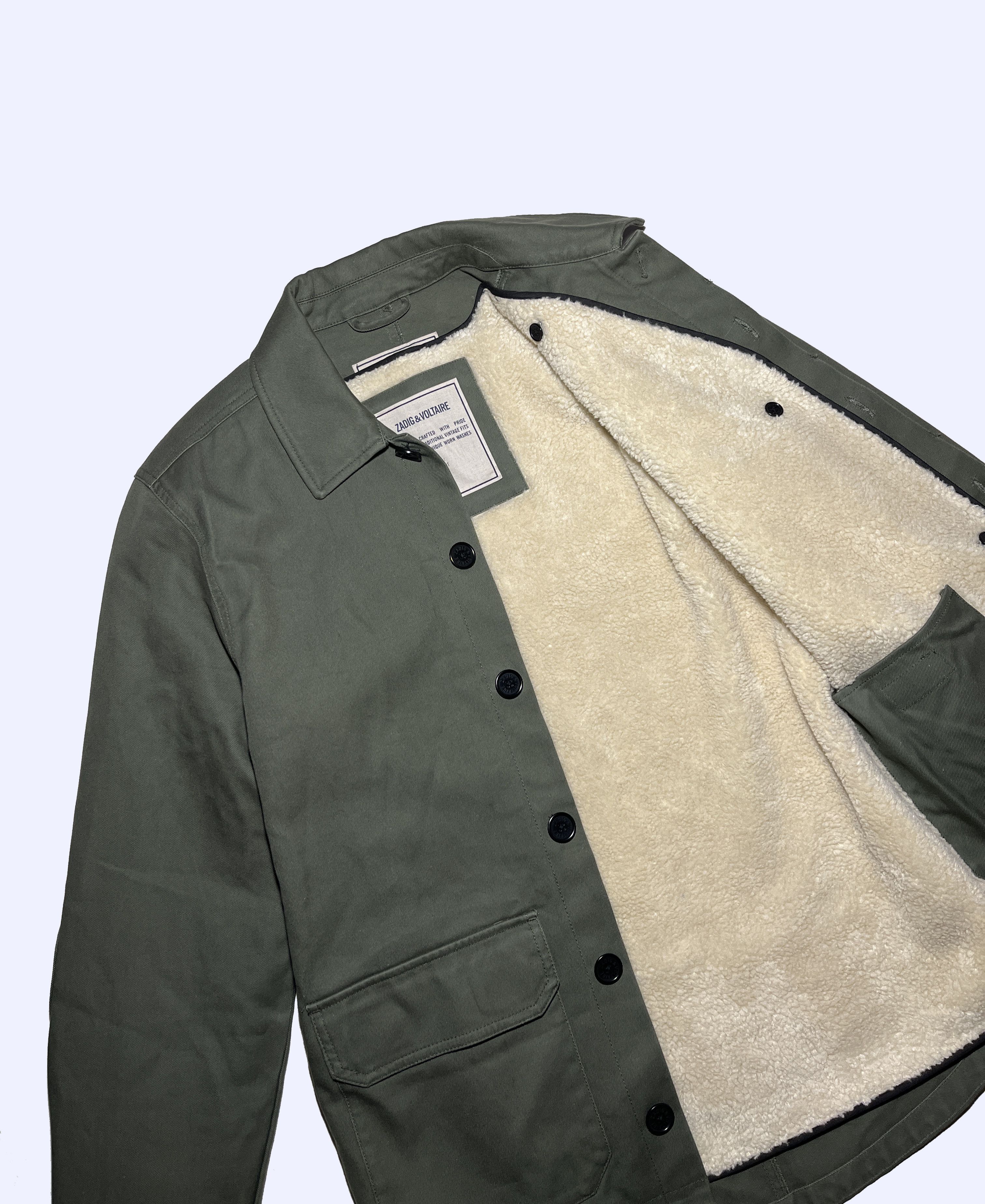 Zadig & Voltaire ZADIG VOLTAIRE Blake Army Sherpa Military Deck Jacket Size US S / EU 44-46 / 1 - 4 Thumbnail