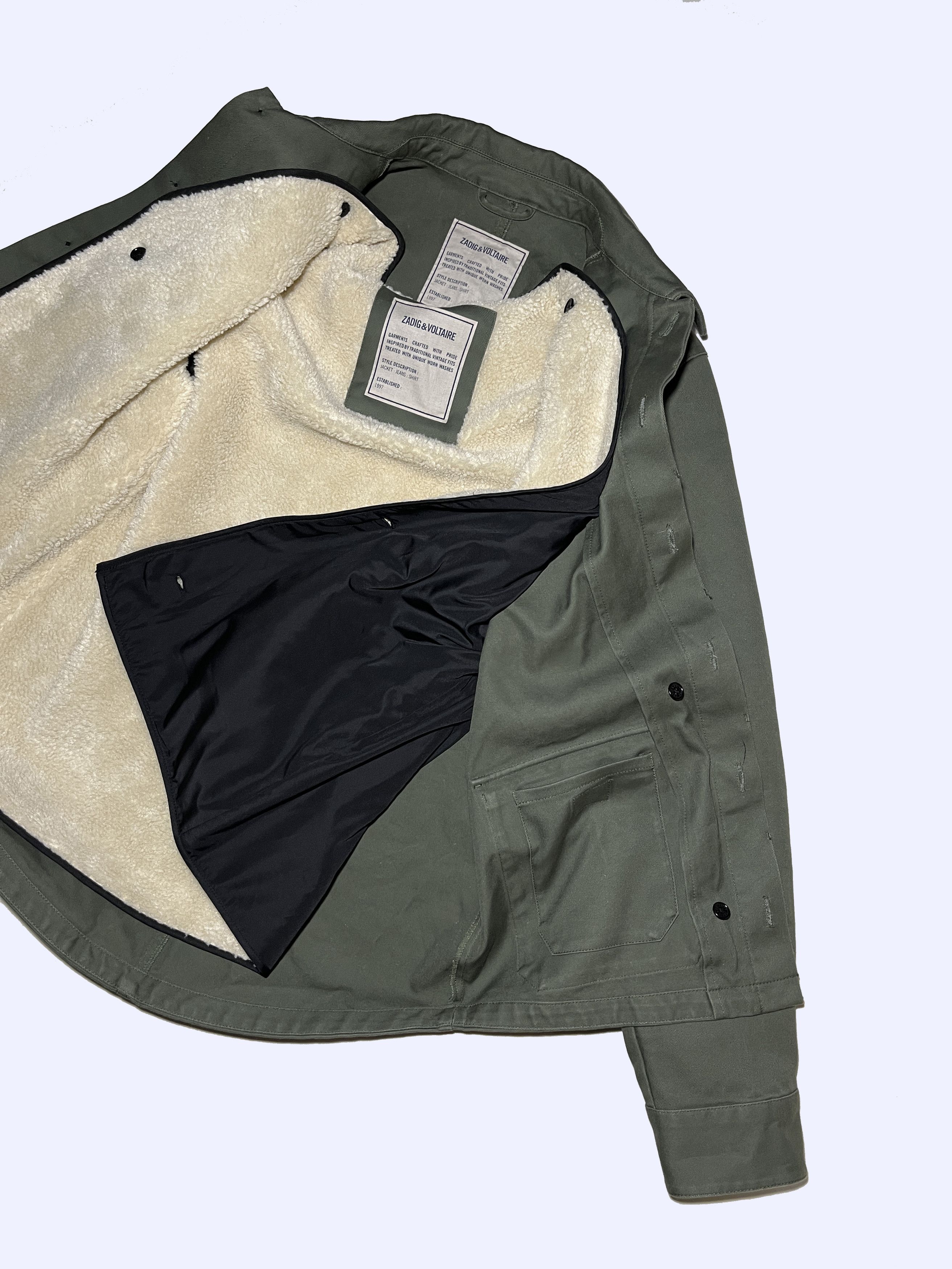 Zadig & Voltaire ZADIG VOLTAIRE Blake Army Sherpa Military Deck Jacket Size US S / EU 44-46 / 1 - 10 Thumbnail