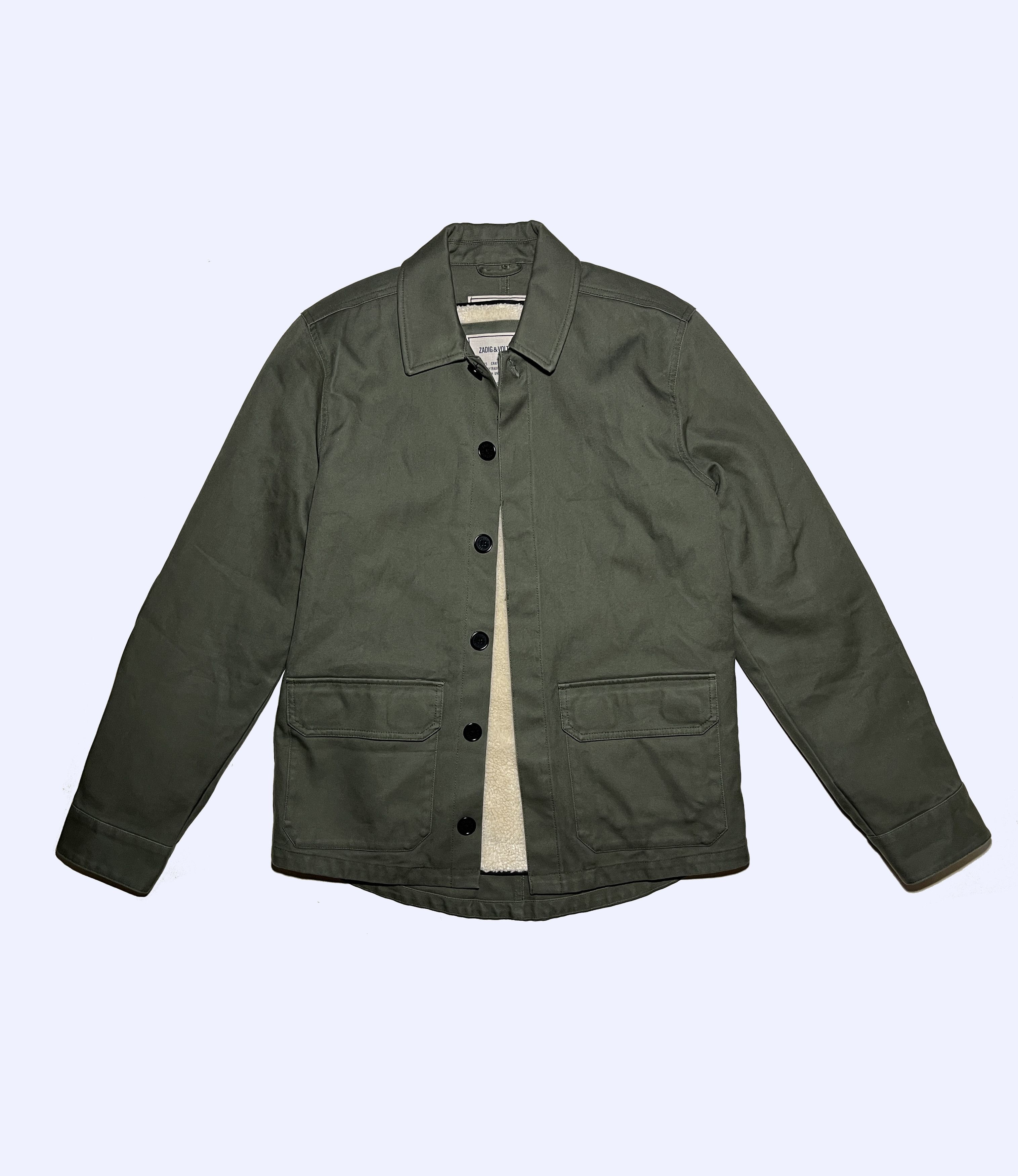 Zadig & Voltaire ZADIG VOLTAIRE Blake Army Sherpa Military Deck Jacket Size US S / EU 44-46 / 1 - 1 Thumbnail