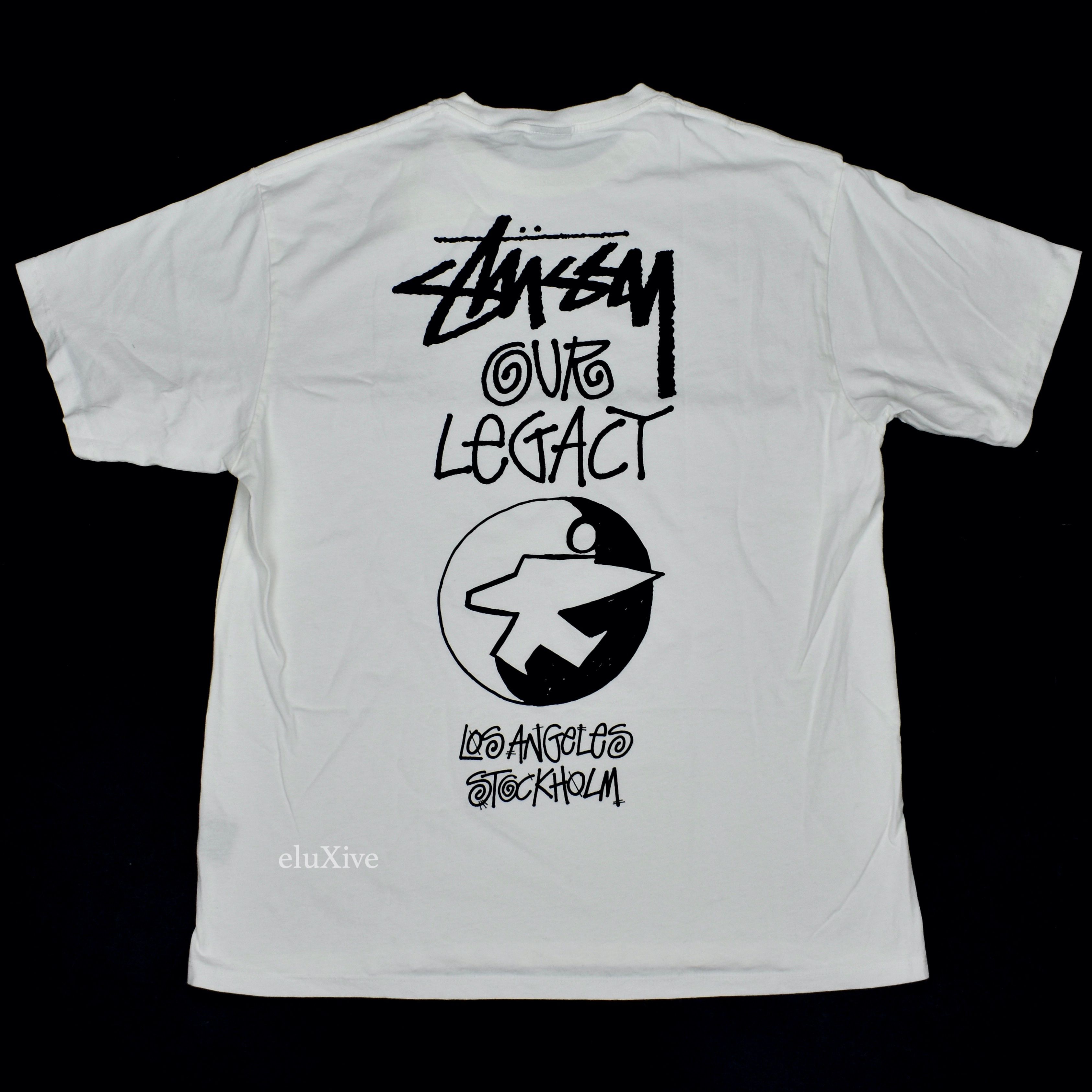 Our Legacy Stussy Our Legacy Surfman Logo T-Shirt White DS | Grailed