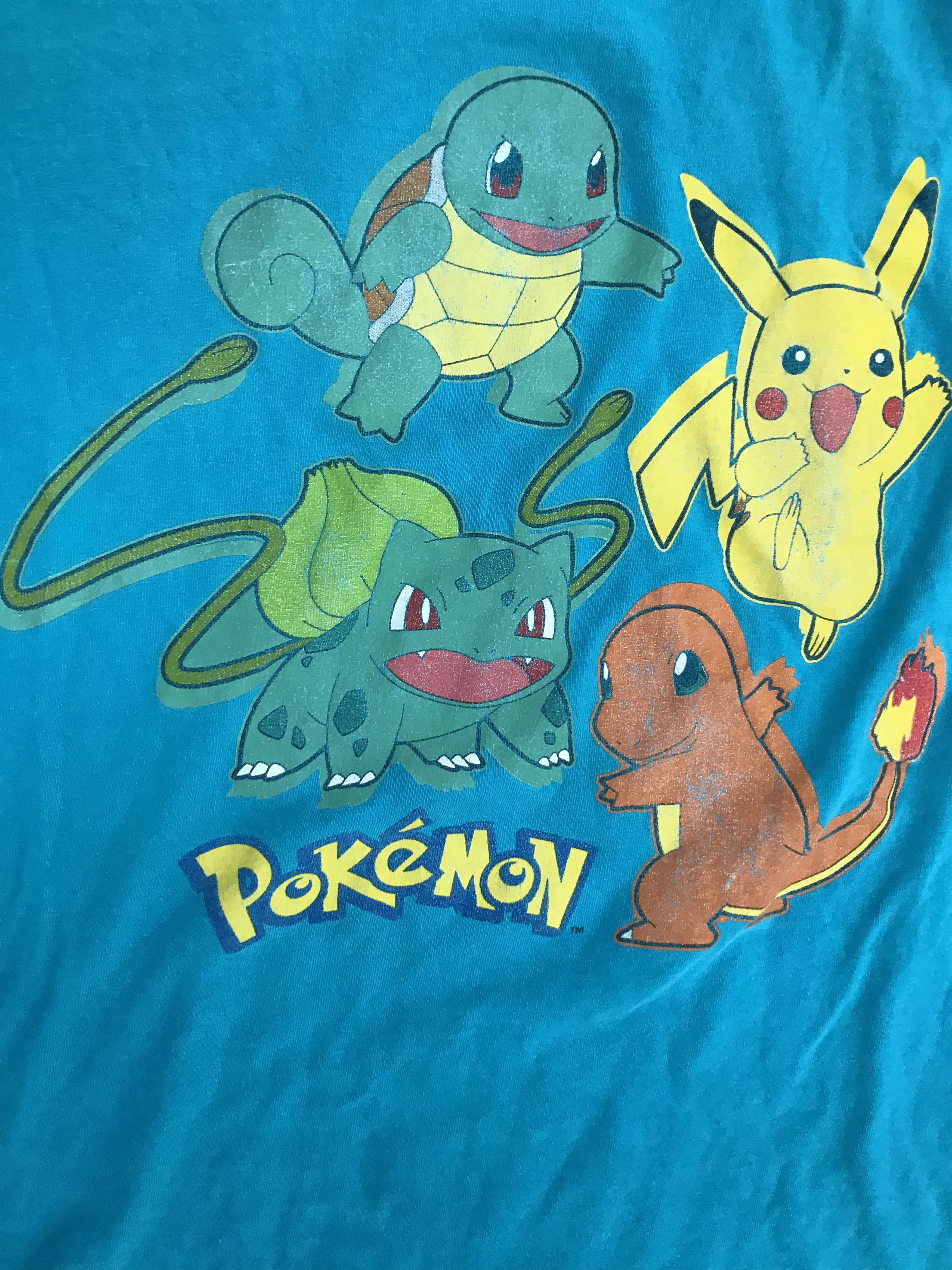 Cartoon Network × Pokemon × Vintage Pokémon teal T-shirt large pikachu Size US L / EU 52-54 / 3 - 2 Thumbnail