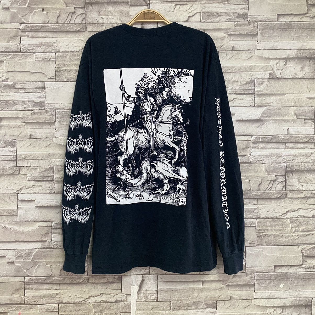 Band Tees Vintage TOMBSEALER Death Metal Shirt Heathen Reformation Size US M / EU 48-50 / 2 - 7 Thumbnail
