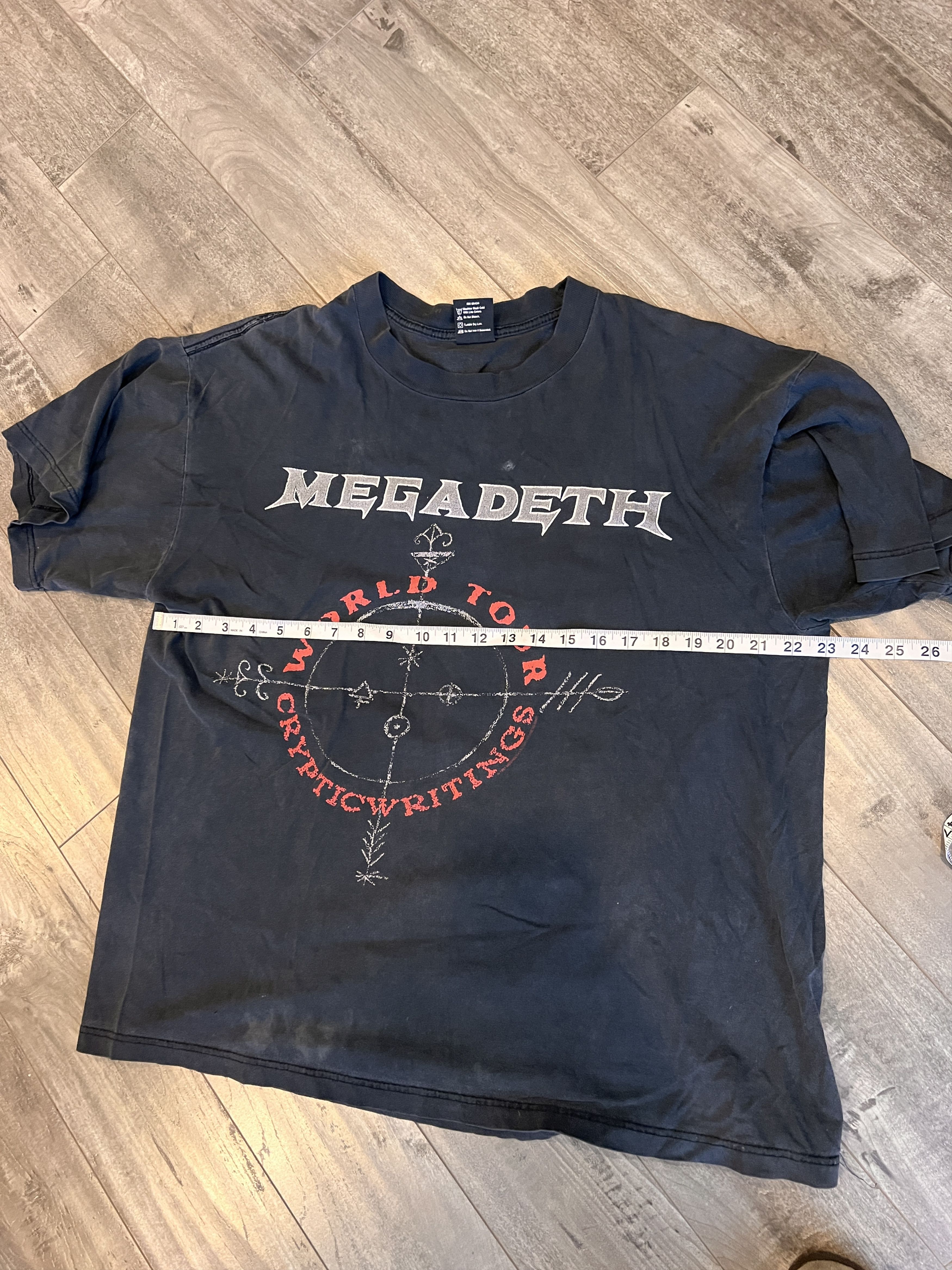 Vintage Vintage Megadeath Tee shirt Boxy Size US XL / EU 56 / 4 - 3 Thumbnail