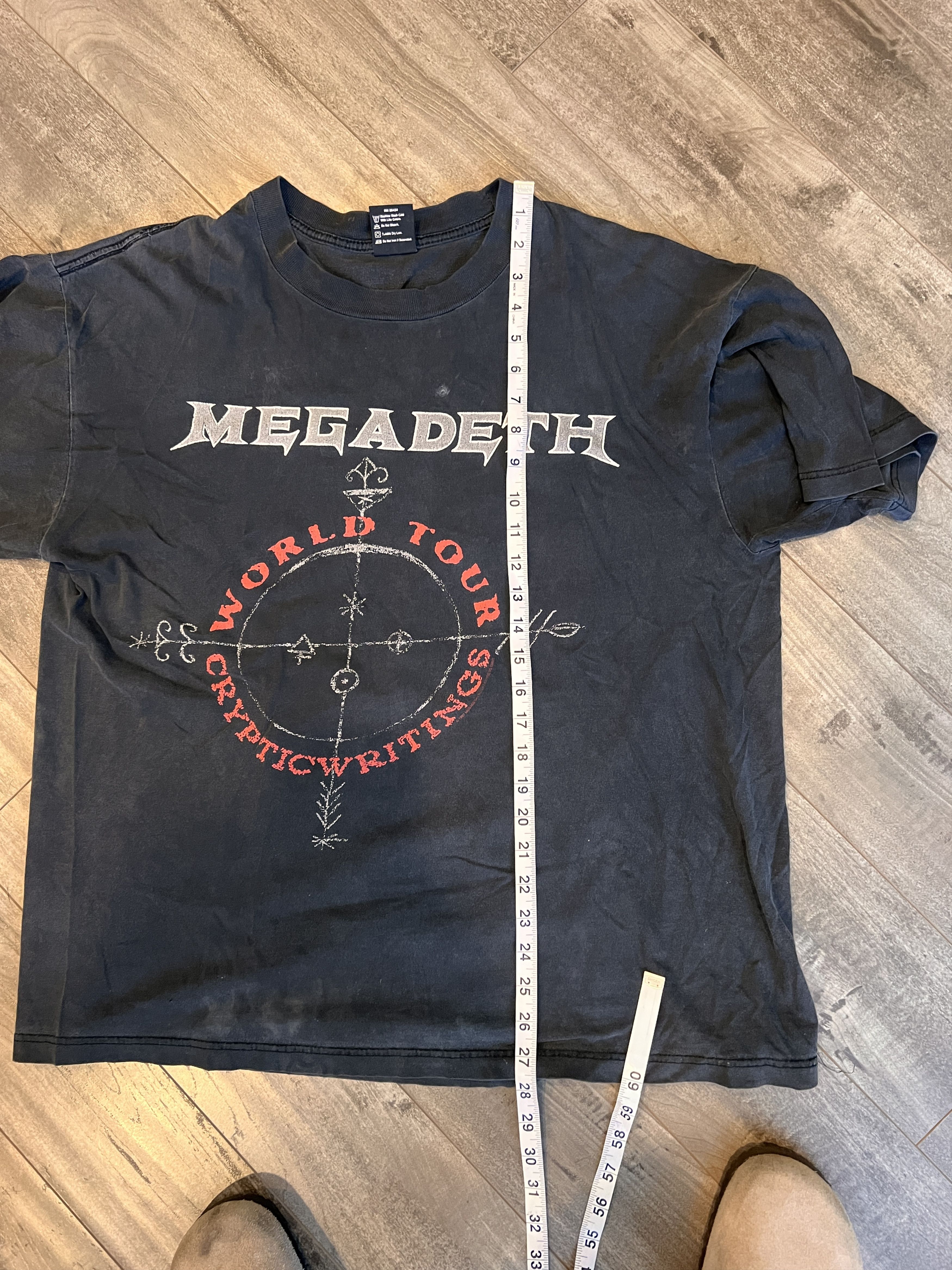 Vintage Vintage Megadeath Tee shirt Boxy Size US XL / EU 56 / 4 - 4 Thumbnail