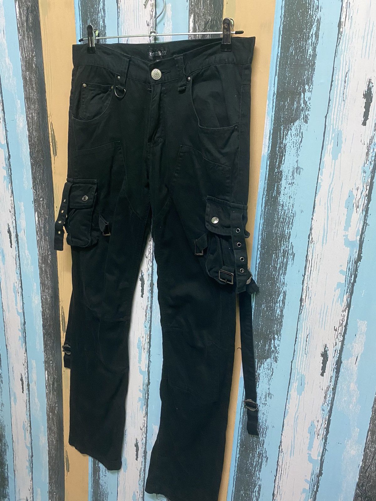Japanese Brand Japanese Brand LowBox Bondage Multipocket Punk Cargo Pants Size US 30 / EU 46 - 4 Thumbnail