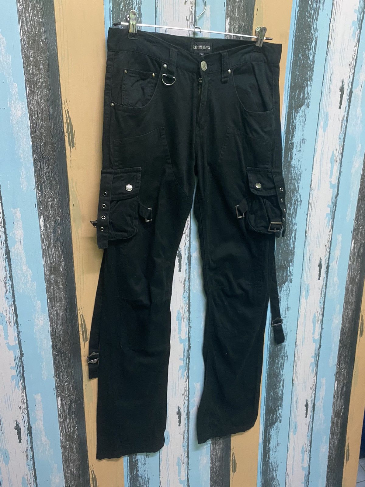 Japanese Brand Japanese Brand LowBox Bondage Multipocket Punk Cargo Pants Size US 30 / EU 46 - 3 Thumbnail