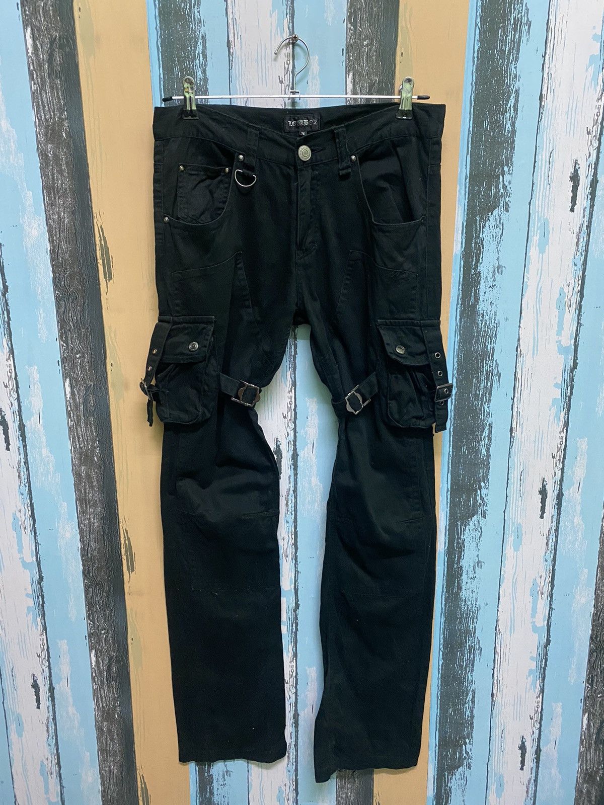 Japanese Brand Japanese Brand LowBox Bondage Multipocket Punk Cargo Pants Size US 30 / EU 46 - 1 Thumbnail