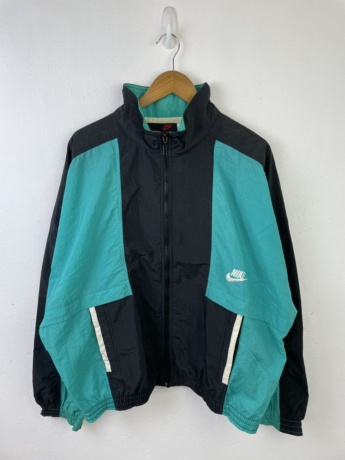 Vintage Nike Coat Green ?Vintage Nike Cross Trainning Colour Block