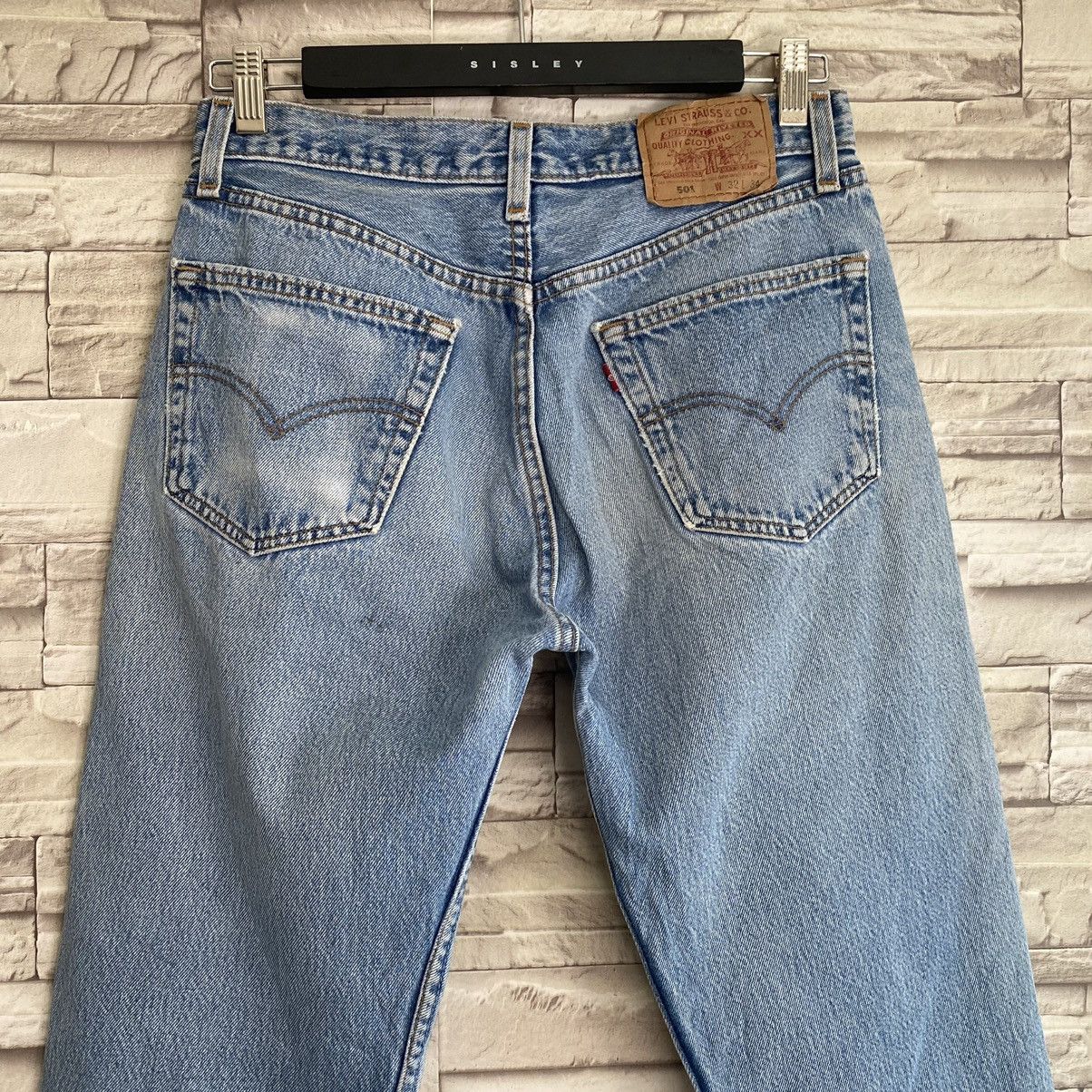 Levi's Vintage Levis 501 Distressed Lightwash Cropped Size US 30 / EU 46 - 12 Thumbnail