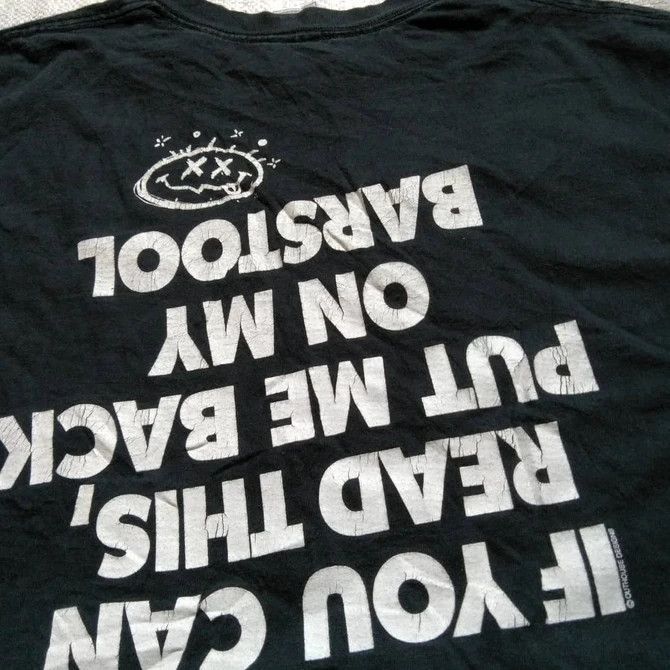 Rap Tees 🔥 90s WORDING TEE AS SOLD BY BARSTOOL SMILEY TEE Size US L / EU 52-54 / 3 - 2 Thumbnail