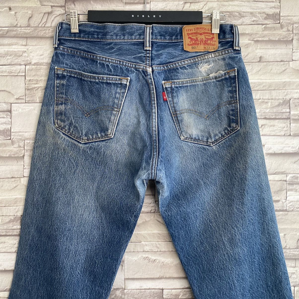 Levi's Levis 501 Distressed Jeans Stonewash Size US 32 / EU 48 - 12 Thumbnail