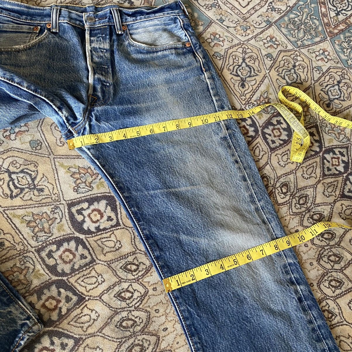 Levi's Levis 501 Distressed Jeans Stonewash Size US 32 / EU 48 - 20 Thumbnail