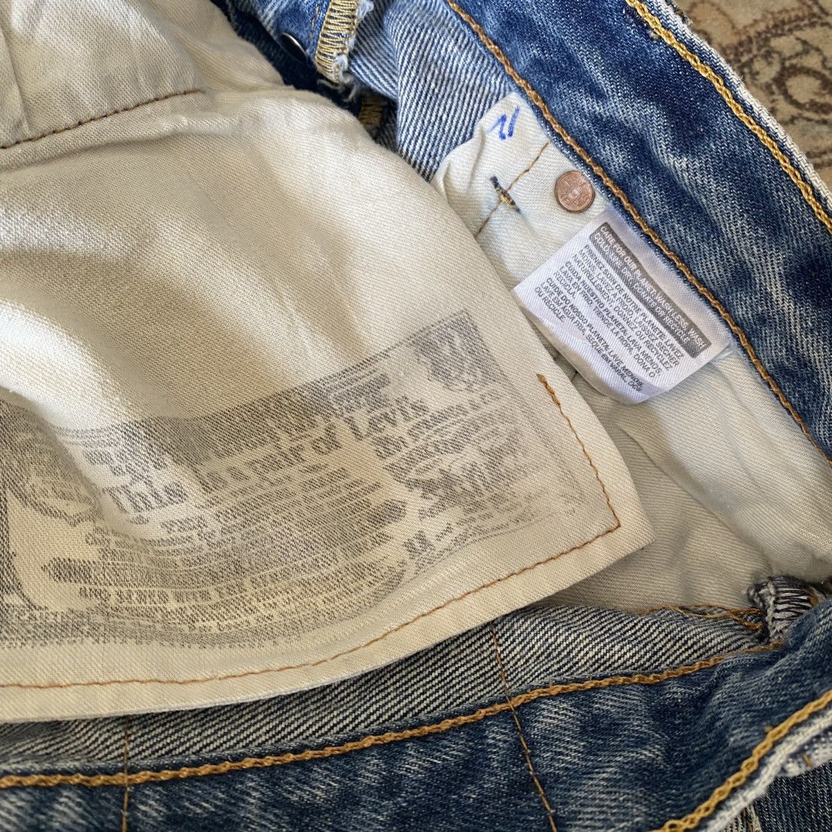 Levi's Levis 501 Distressed Jeans Stonewash Size US 32 / EU 48 - 16 Thumbnail