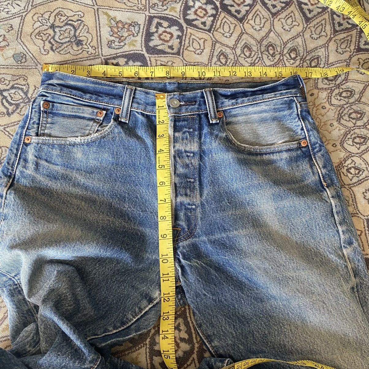 Levi's Levis 501 Distressed Jeans Stonewash Size US 32 / EU 48 - 18 Thumbnail