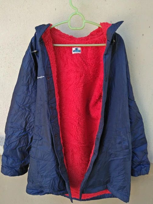Champion VINTAGE 90s CHAMPION BIG LOGO DOUBLE LAYER HOODED JACKETS Size US L / EU 52-54 / 3 - 4 Thumbnail