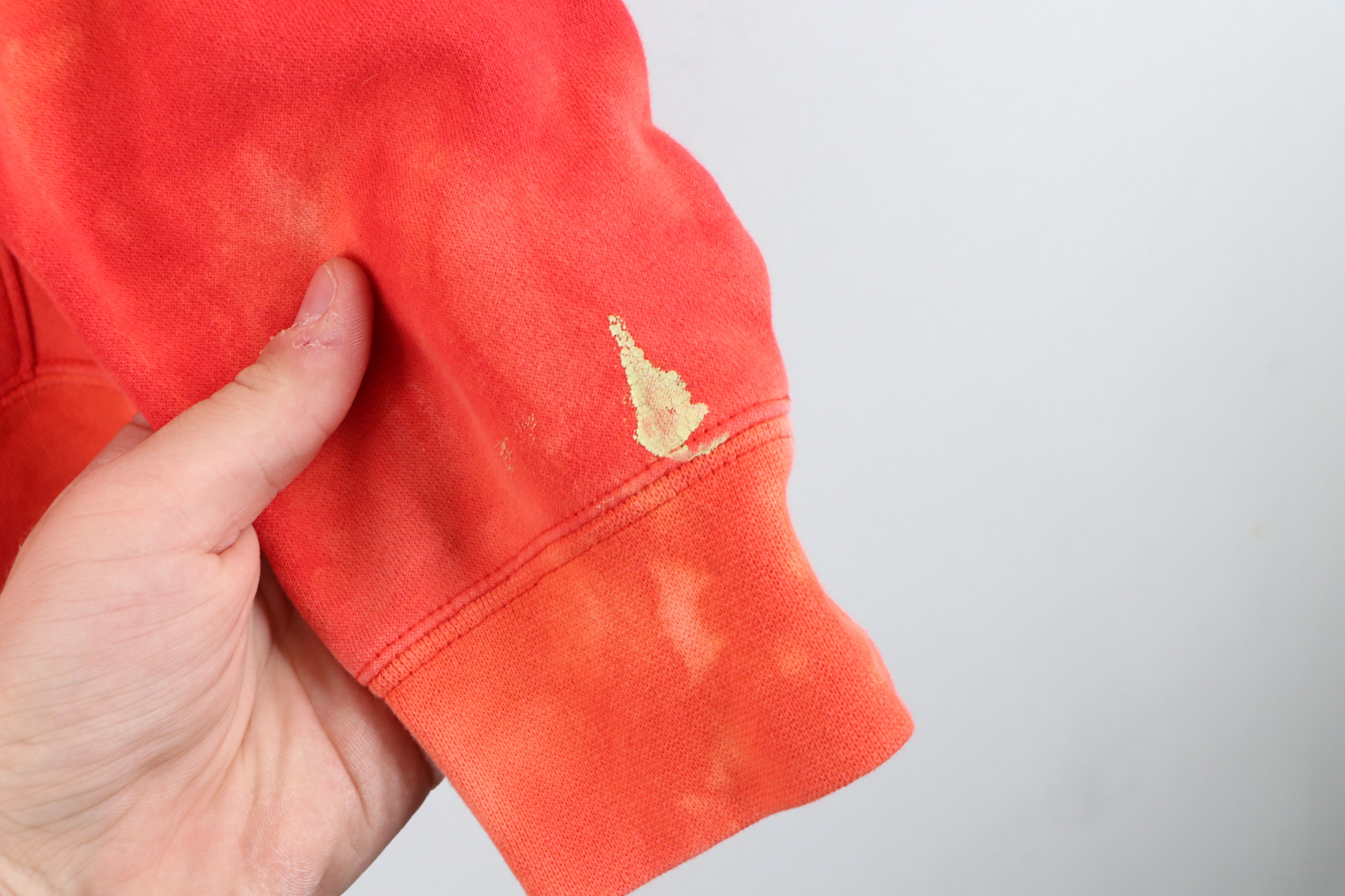 Nike Vintage Nike Travis Scott Mini Swoosh Acid Wash Hoodie Red Size US M / EU 48-50 / 2 - 6 Thumbnail