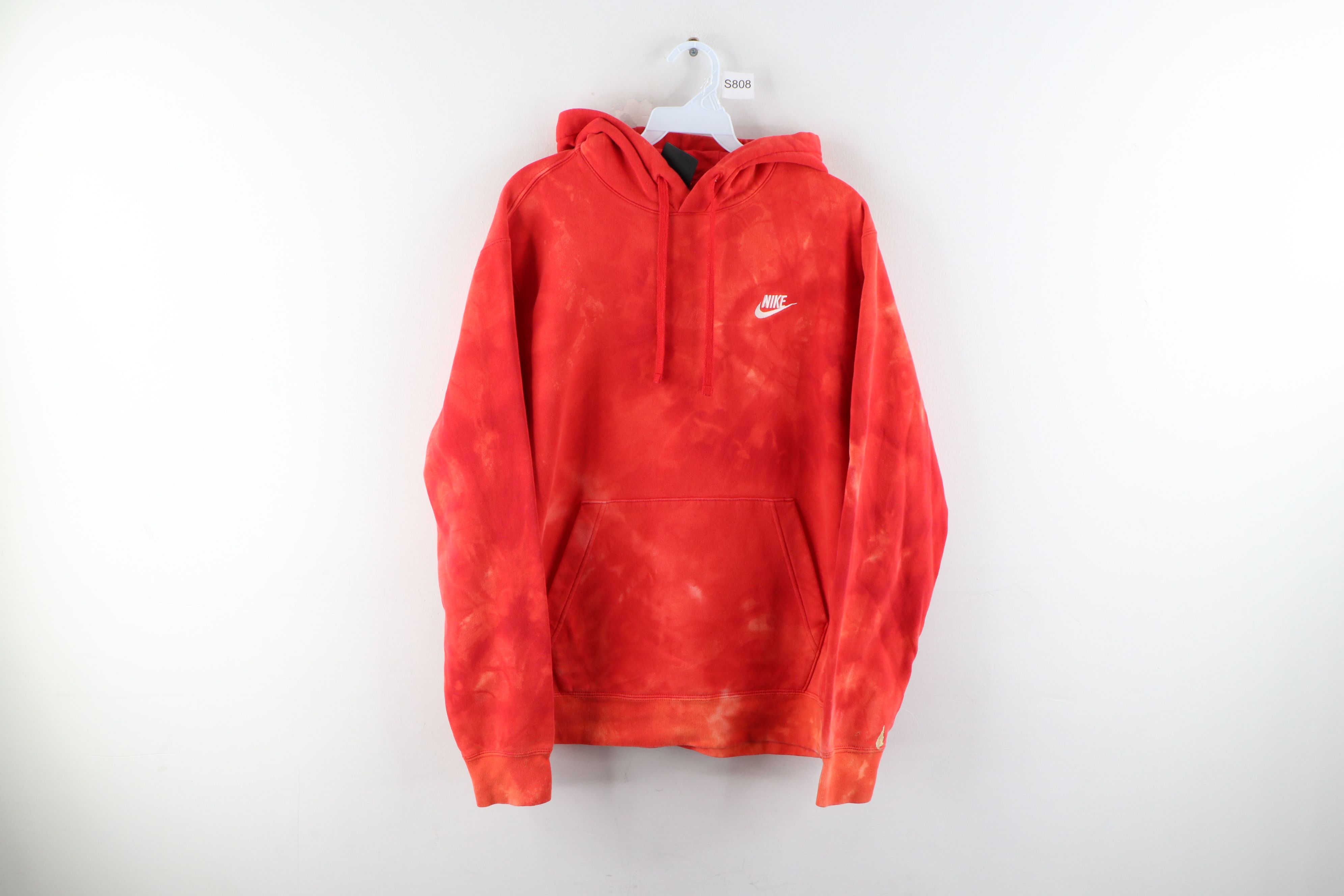 Nike Vintage Nike Travis Scott Mini Swoosh Acid Wash Hoodie Red Size US M / EU 48-50 / 2 - 1 Preview