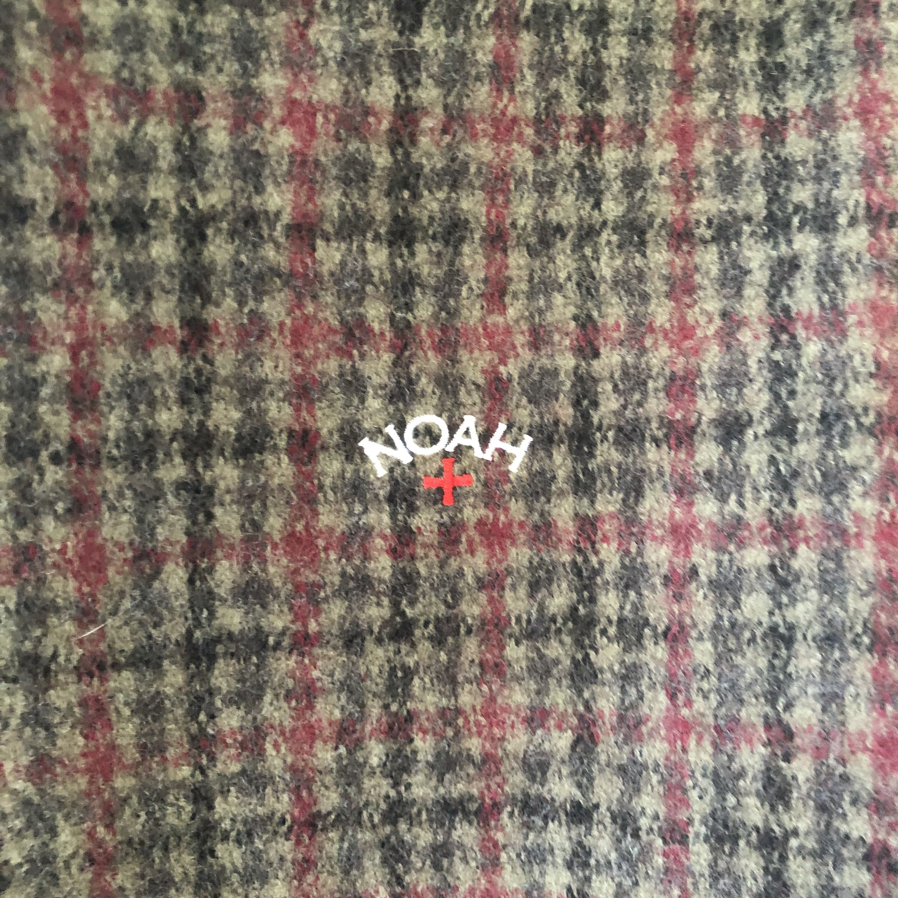 Noah wool check hoodie online