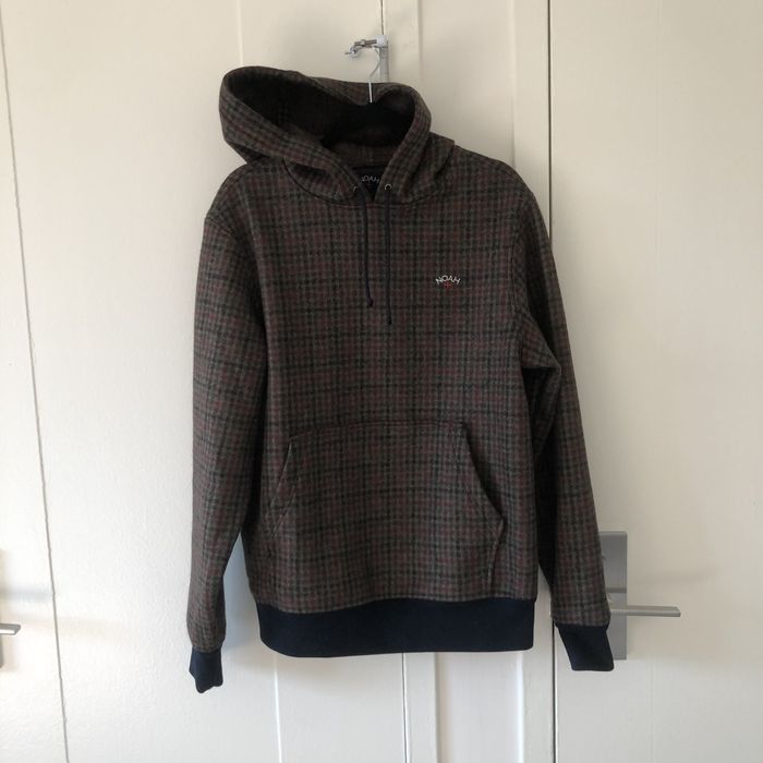 Noah wool shop check hoodie