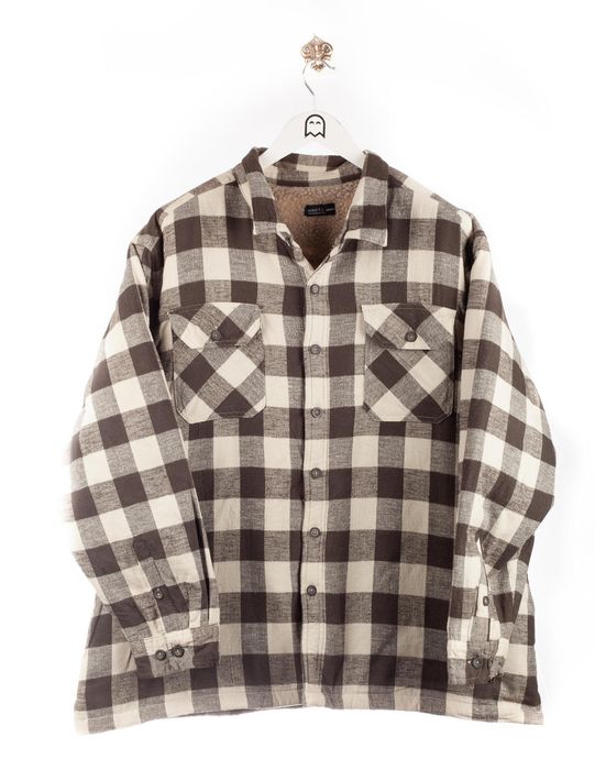 Faded Glory Vintage Faded Glory Flannel Shirt Look Black/White | Grailed