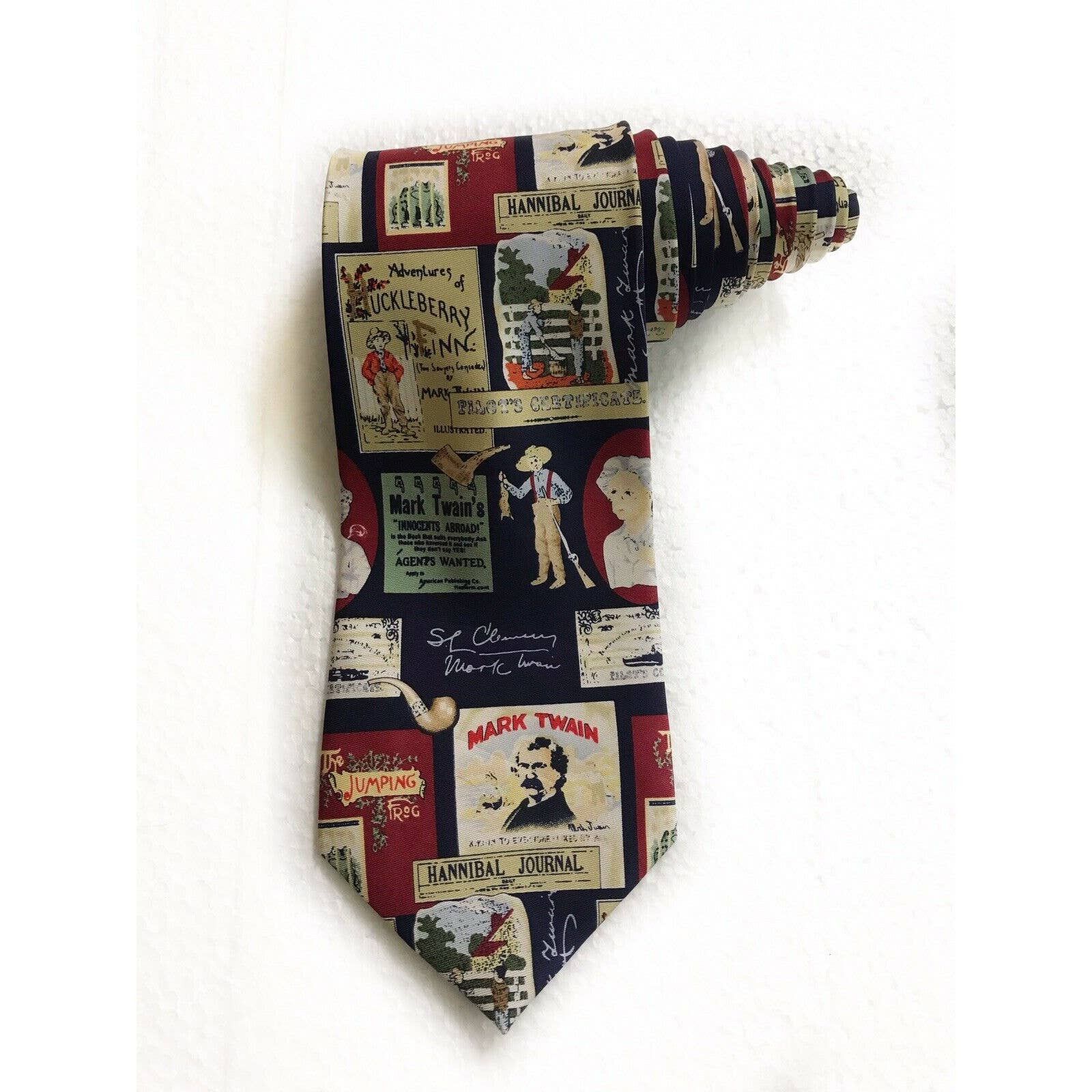 Cravate Vintage 100% Soie Bravo! Alynn Neckwear - Motif Théâtre/opéra - Occasion