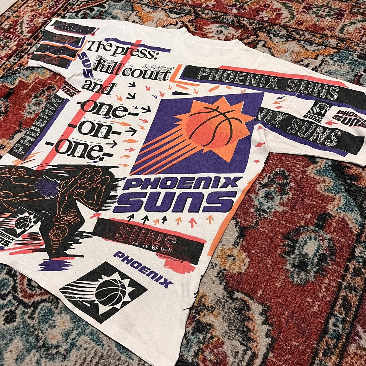 NBA Vintage Magic Johnson Ts Phoenix Suns All Over Print Size US XL / EU 56 / 4 - 7 Thumbnail