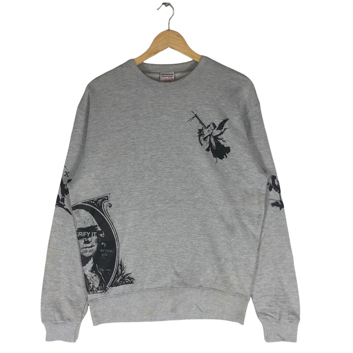 Vintage United Athle Rare Designer Crewneck Sweatshirt