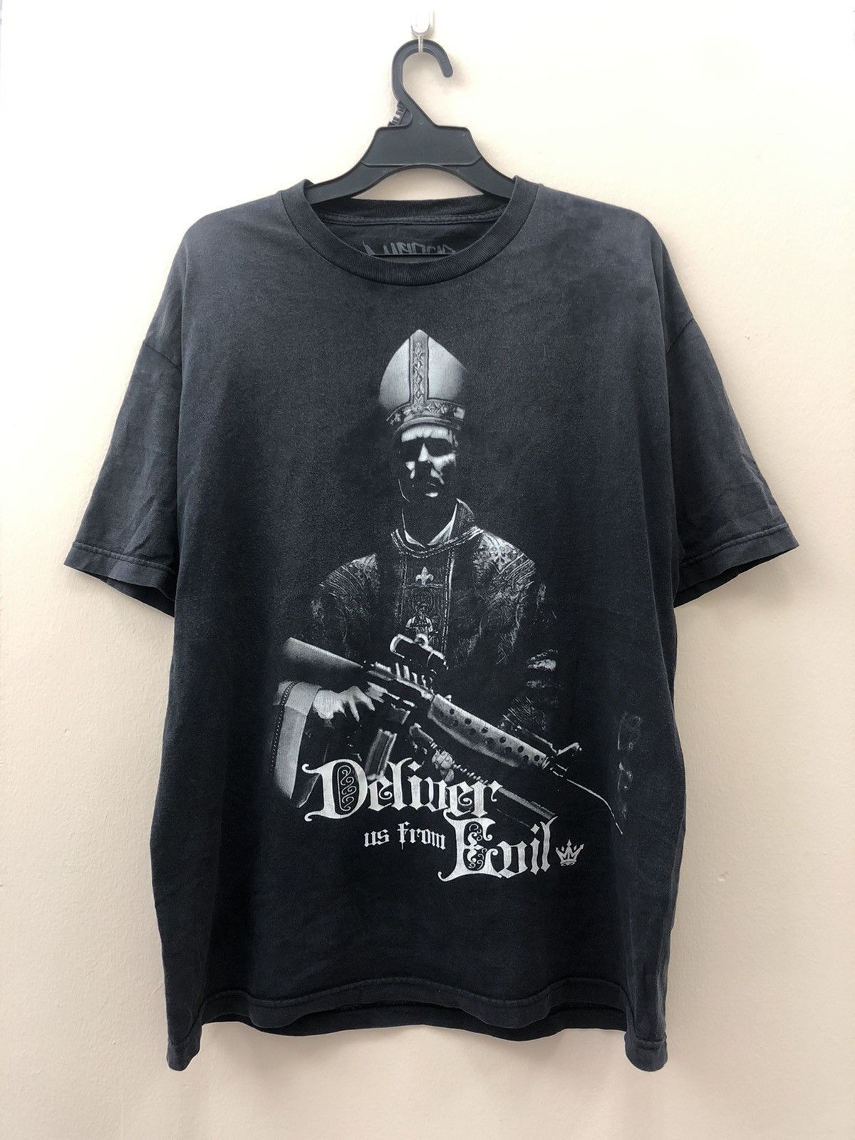 Punk and Yo Vintage faded MAFIOSO Clothing tees -Deliver us from Evil Size US XL / EU 56 / 4 - 1 Thumbnail