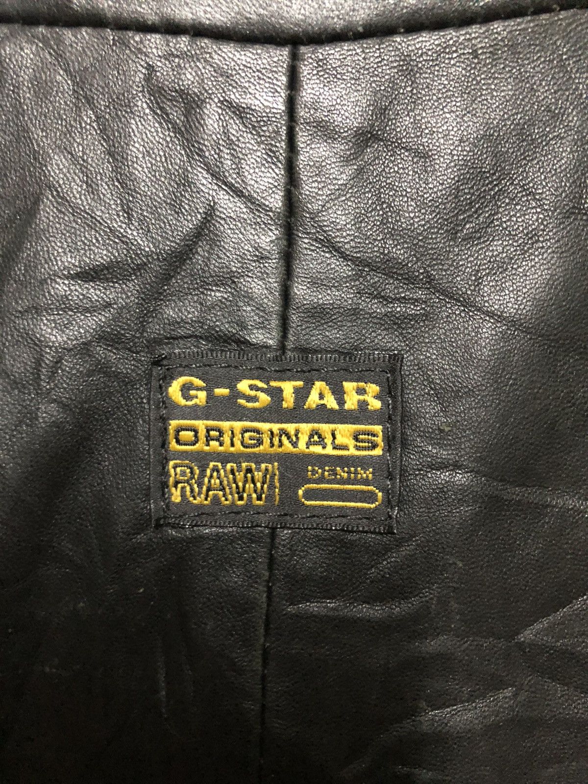G-Star × Japanese Brand G STAR RAW LEATHER BOMBER JACKET Size US M / EU 48-50 / 2 - 9 Thumbnail