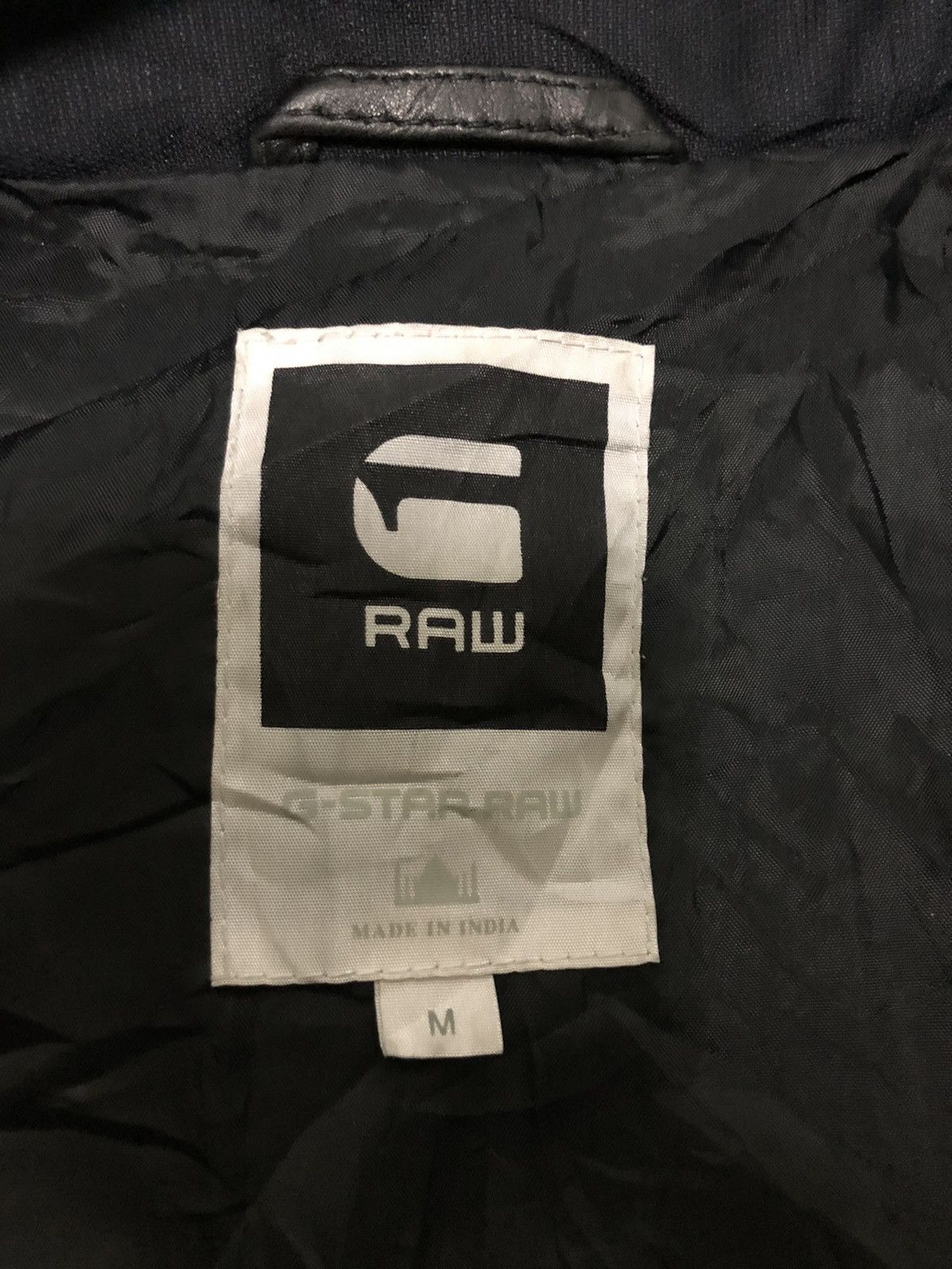 G-Star × Japanese Brand G STAR RAW LEATHER BOMBER JACKET Size US M / EU 48-50 / 2 - 10 Thumbnail