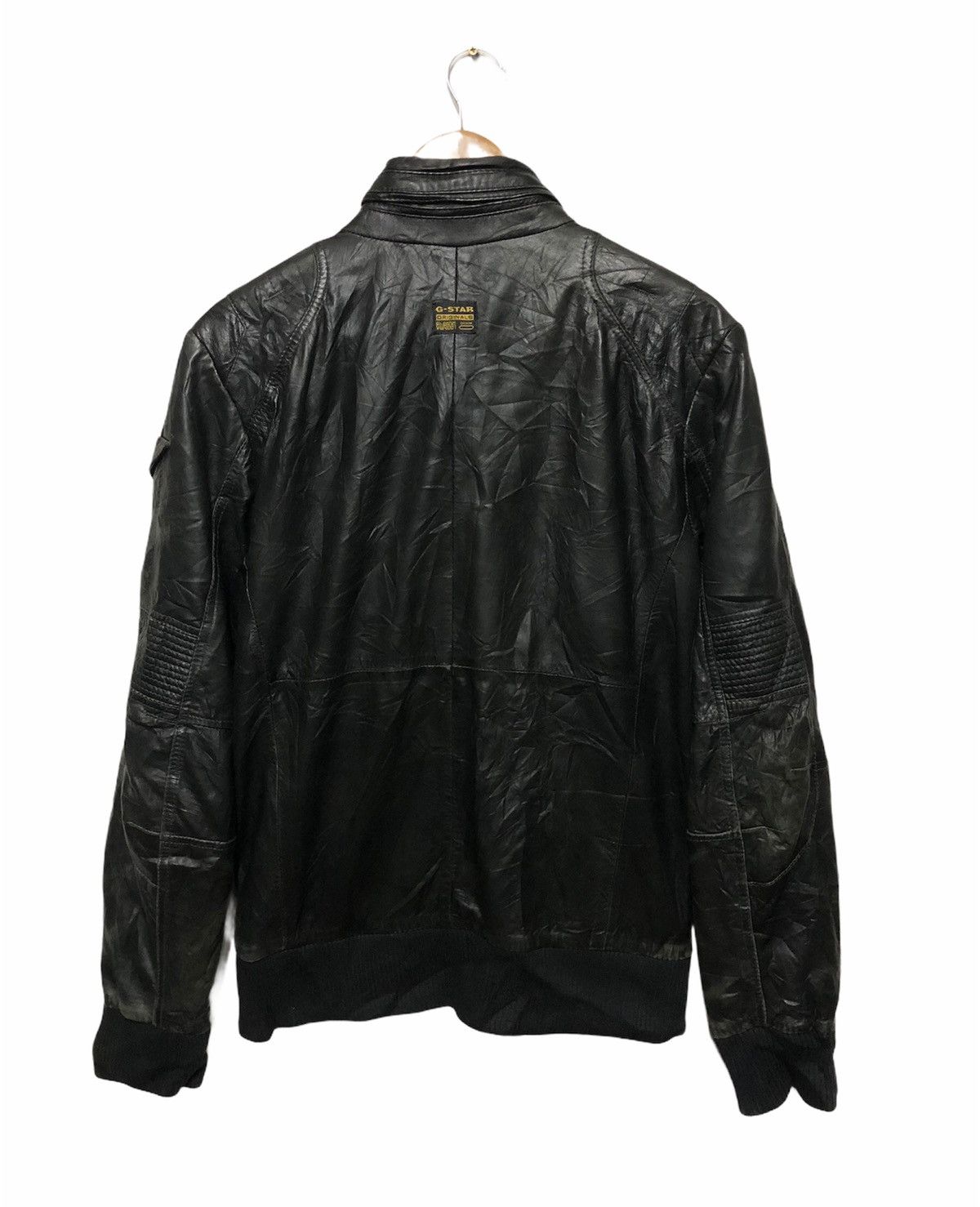 G-Star × Japanese Brand G STAR RAW LEATHER BOMBER JACKET Size US M / EU 48-50 / 2 - 5 Thumbnail