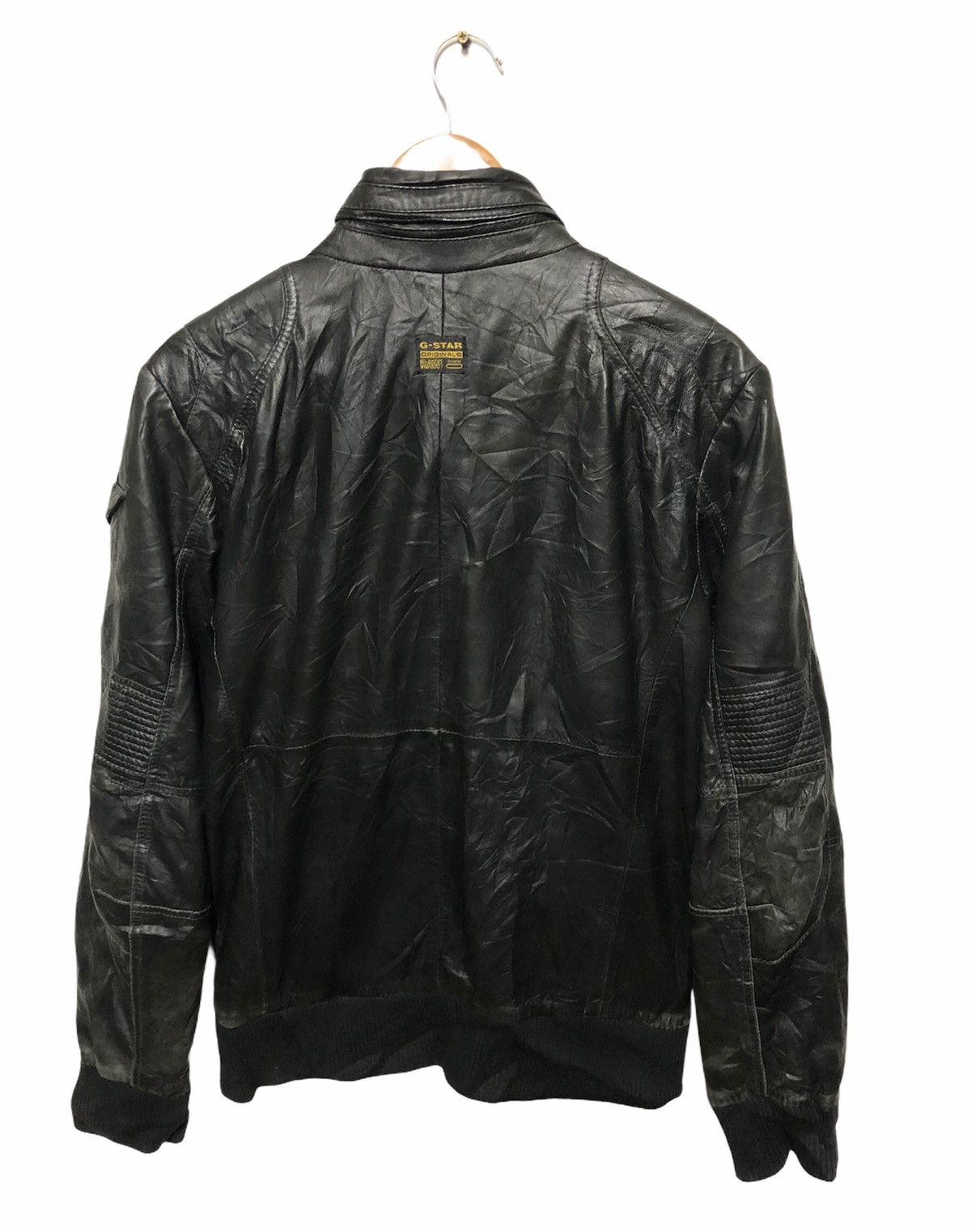 G-Star × Japanese Brand G STAR RAW LEATHER BOMBER JACKET Size US M / EU 48-50 / 2 - 6 Thumbnail