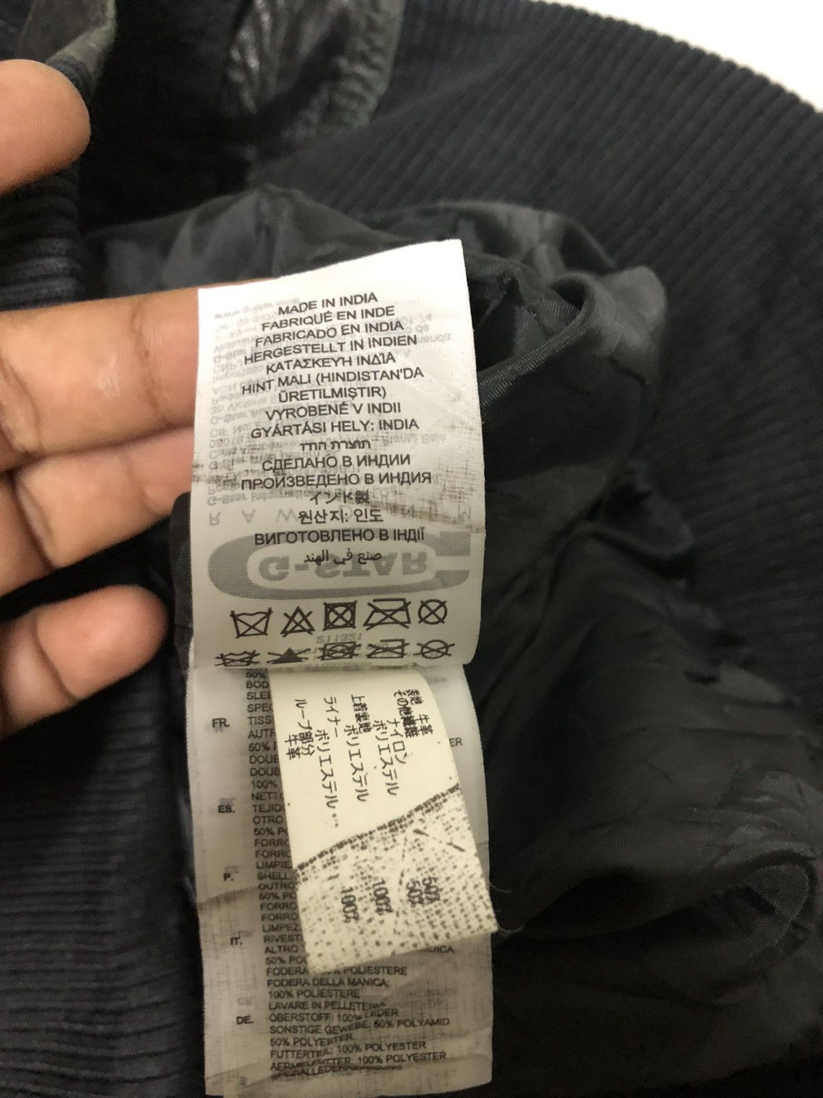 G-Star × Japanese Brand G STAR RAW LEATHER BOMBER JACKET Size US M / EU 48-50 / 2 - 12 Thumbnail