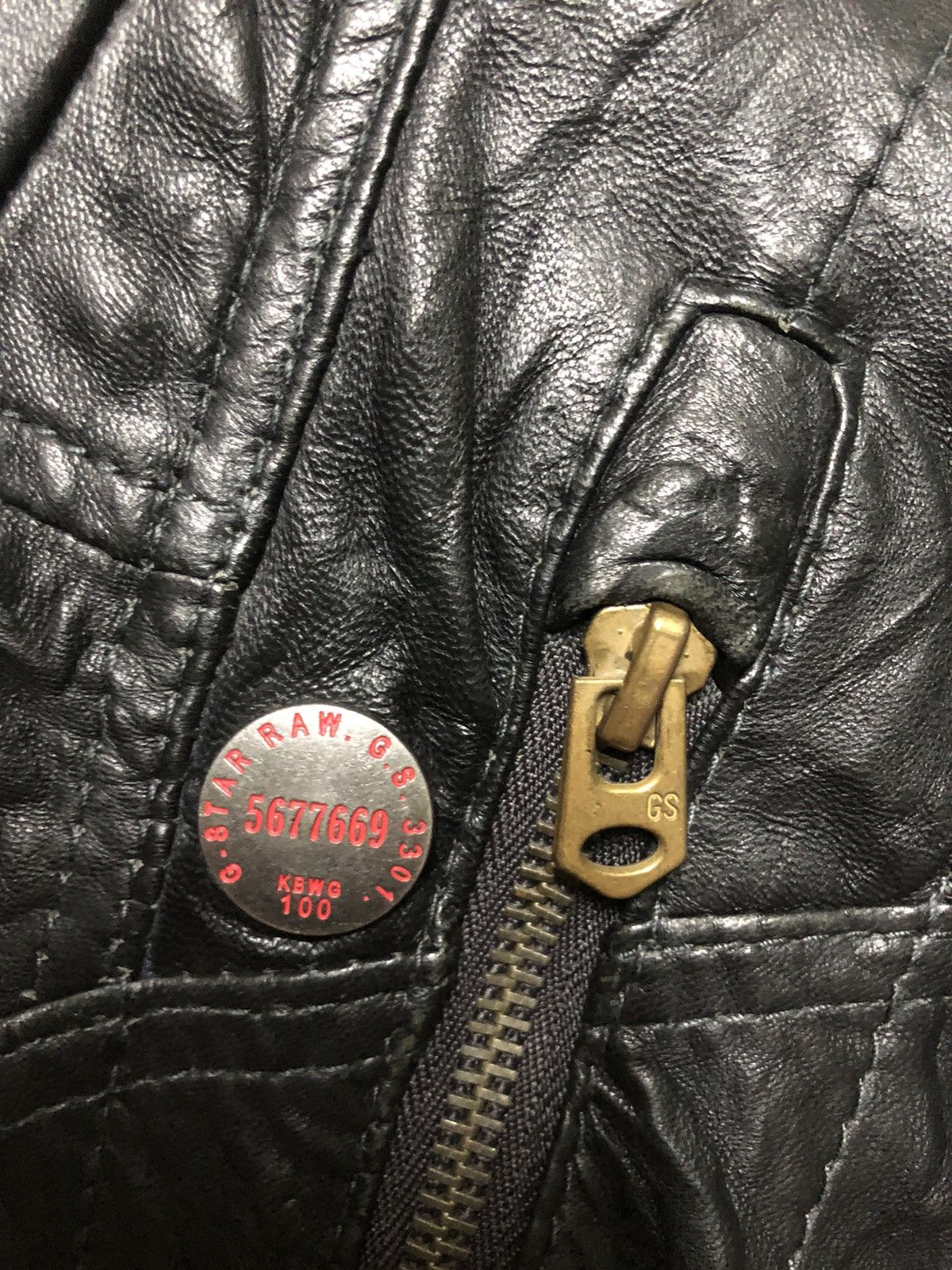 G-Star × Japanese Brand G STAR RAW LEATHER BOMBER JACKET Size US M / EU 48-50 / 2 - 8 Thumbnail
