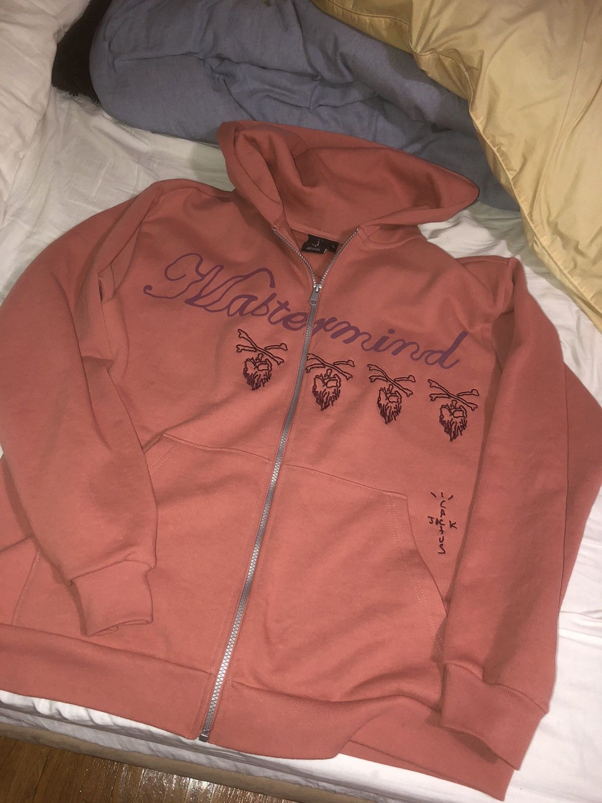 Travis Scott Travis Scott Cactus Jack x Mastermind Skull Zip Up Hoodie ...