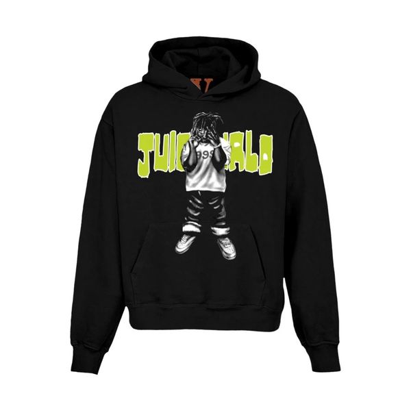 Vintage Juice Wrld x Vlone Man of the Year Hoodie Black Grailed