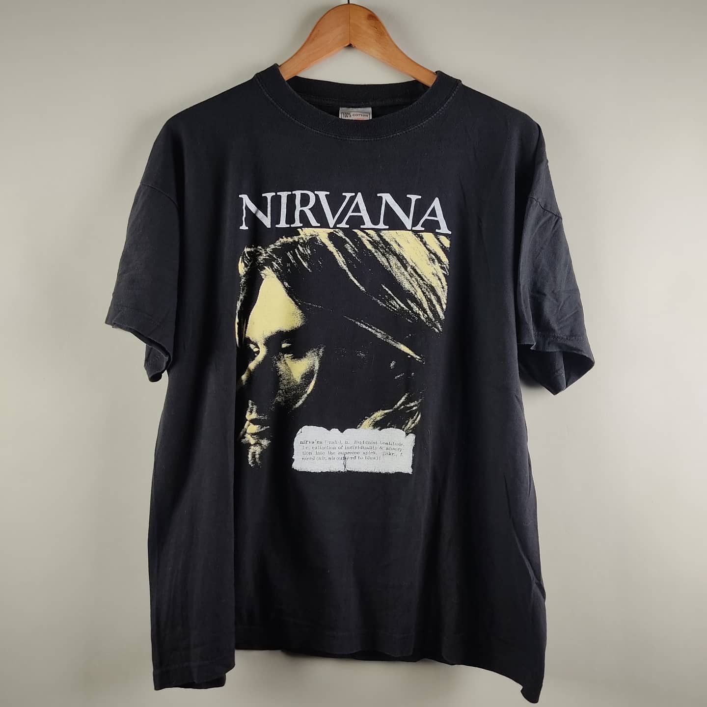 Vintage 90's Nirvana Kurt Cobain Buddhist Beatitude Definition | Grailed