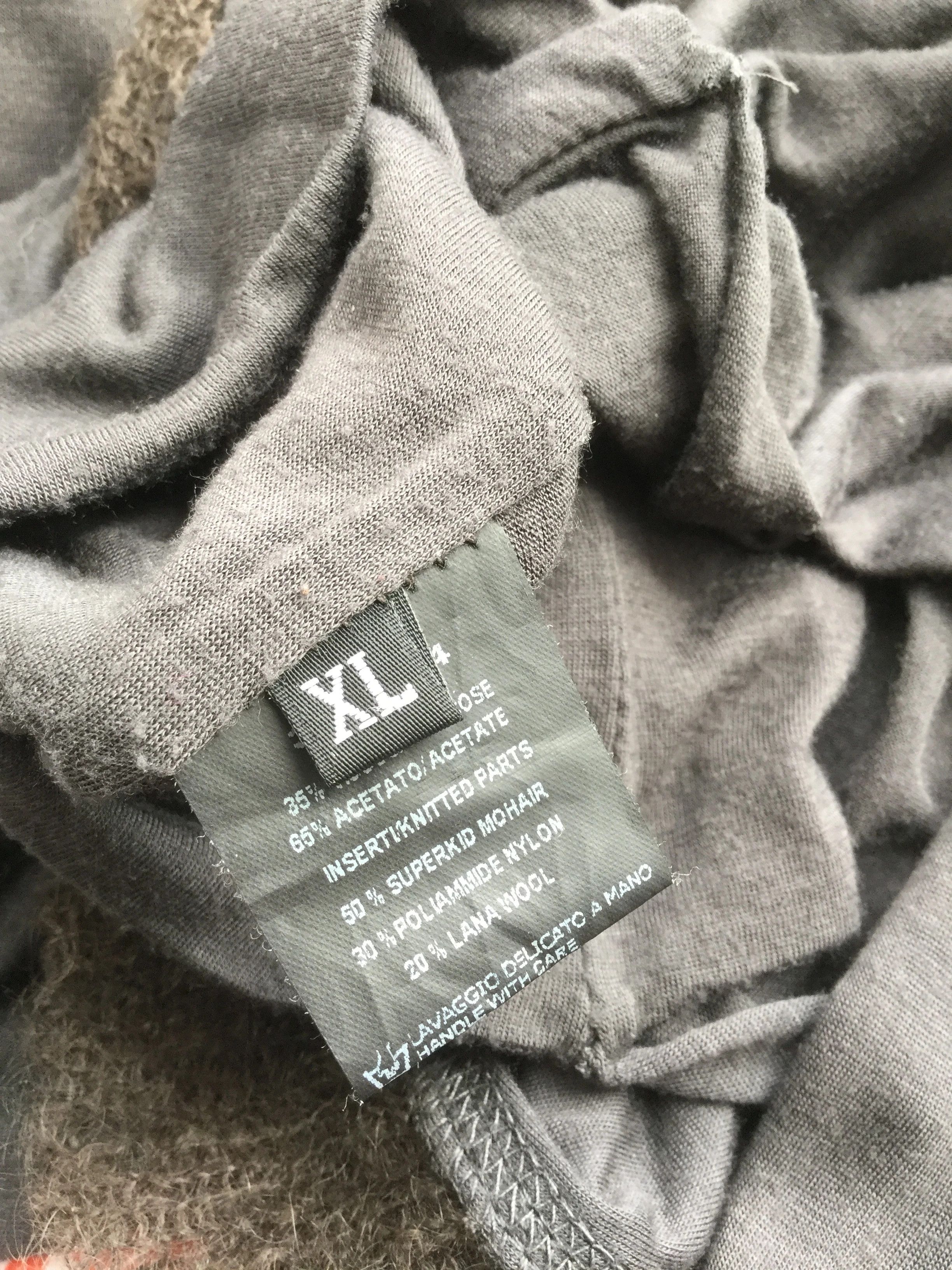Ilaria Nistri Asymmetric long top.Like Rick Owens or Ann Demeulemeester Size M / US 6-8 / IT 42-44 - 4 Thumbnail