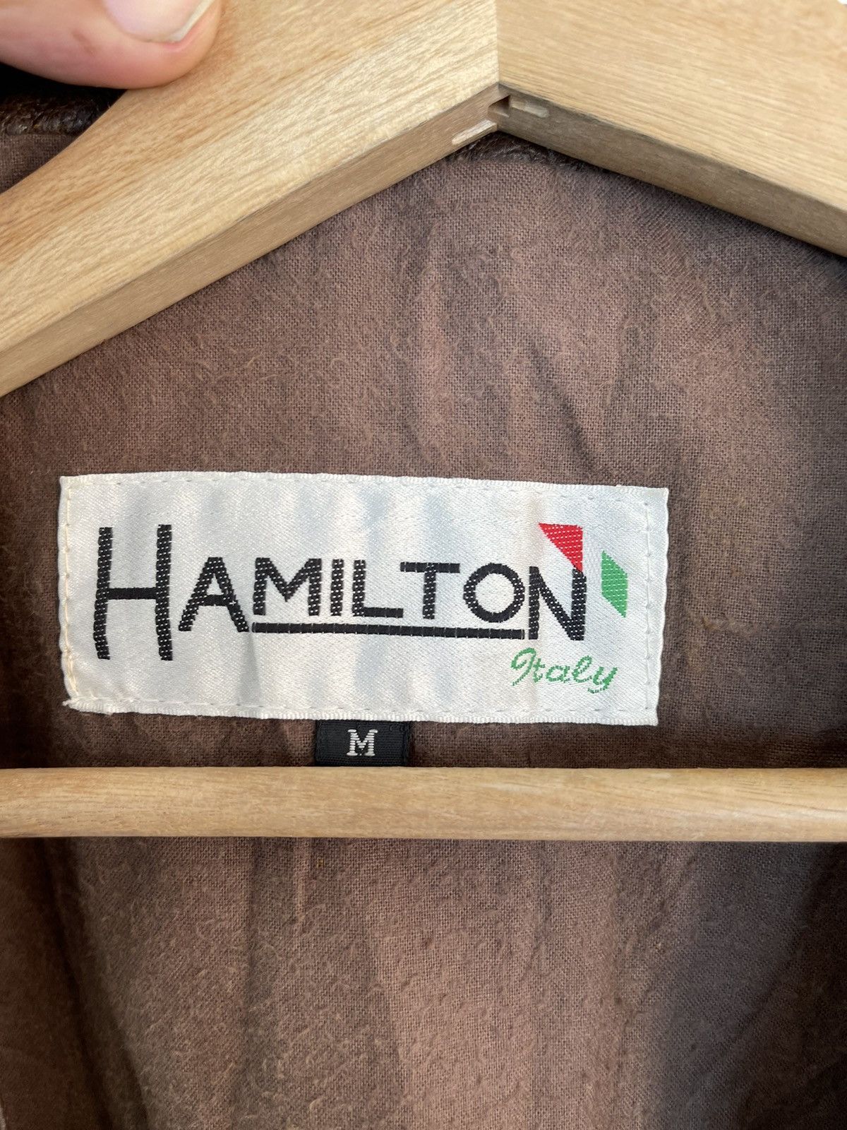 Branded Leather Vtg Leather Vest HAMILTON Multipockets Utility Size US M / EU 48-50 / 2 - 5 Thumbnail