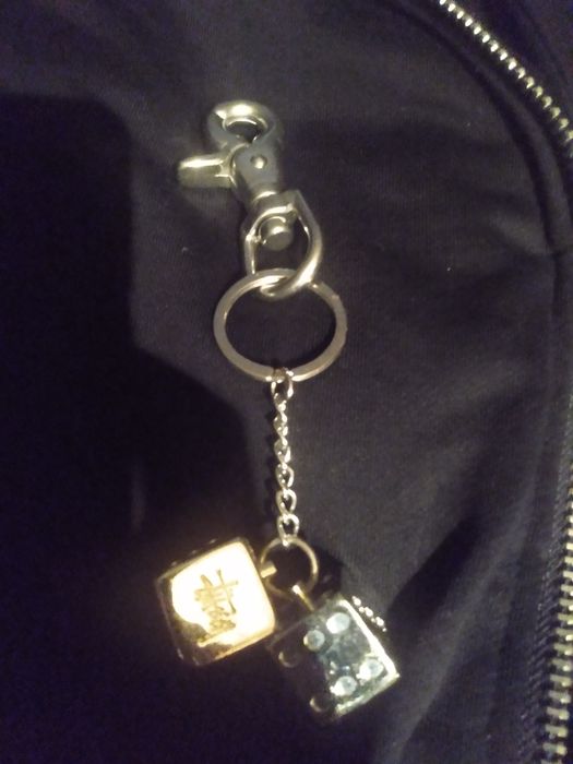 Stussy Stussy silver dice keychain Grailed